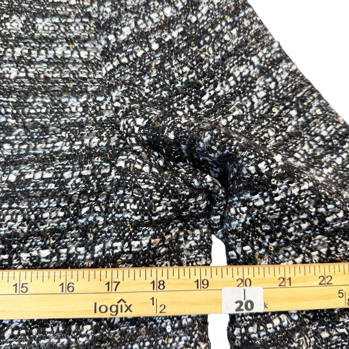 J.Crew Tweed Jacket 10 Bell Sleeve Black White Career Blazer Women's