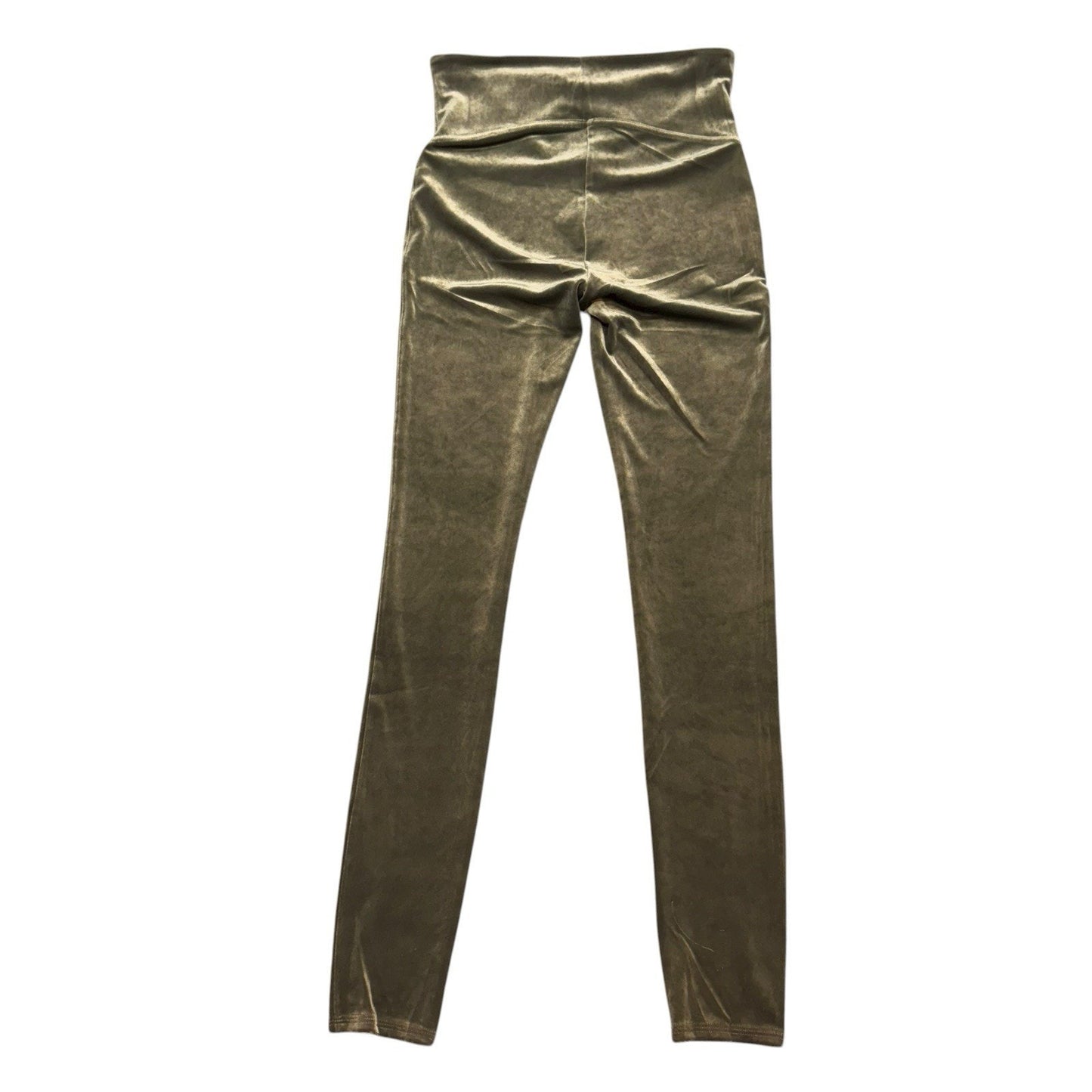 Spanx Velvet Leggings Women’s Size M Dark Palm Green High Rise Pull-On NWT Pants