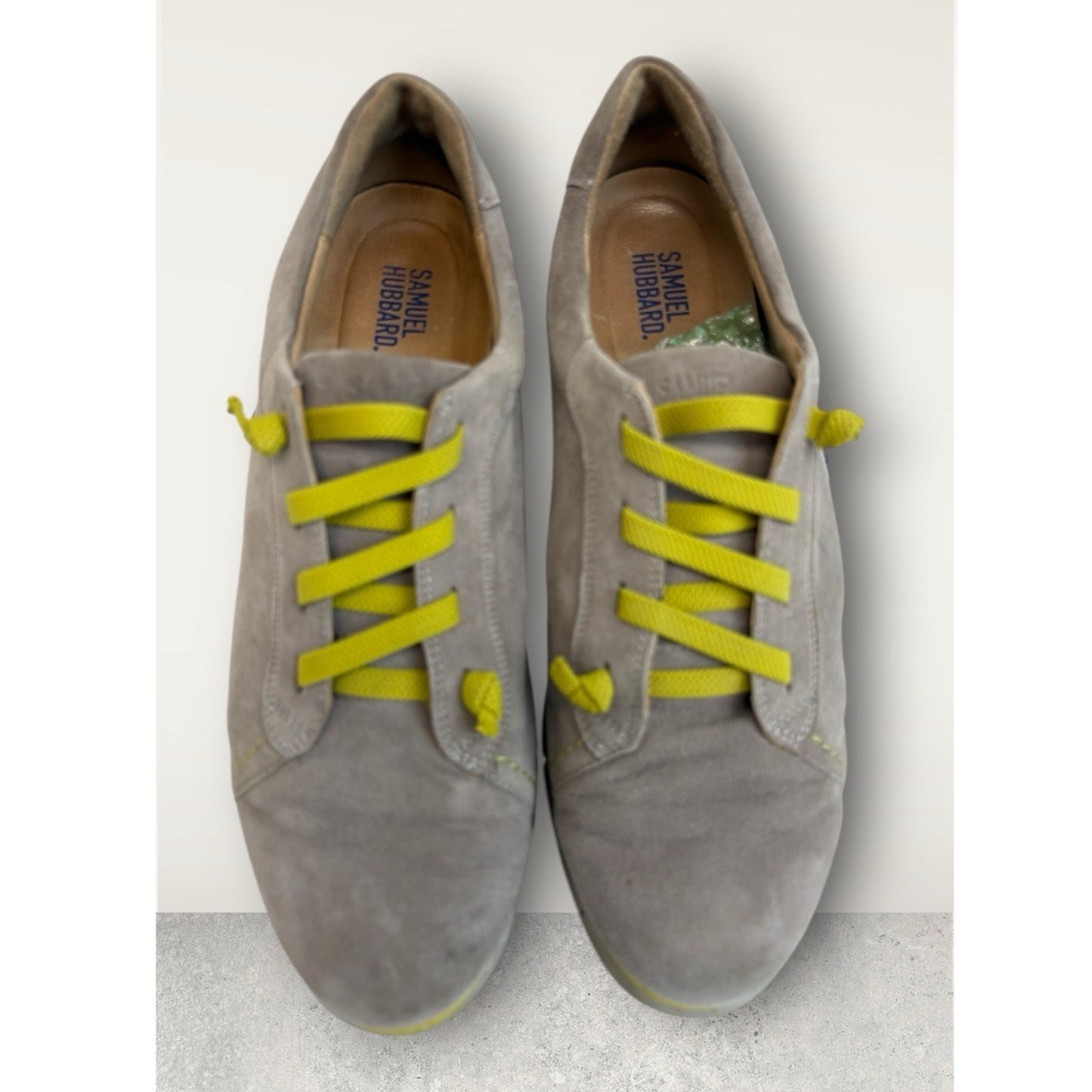 Samuel Hubbard Tan Suede Leather Slip On Comfort Oxford Shoes Size 10 Men's