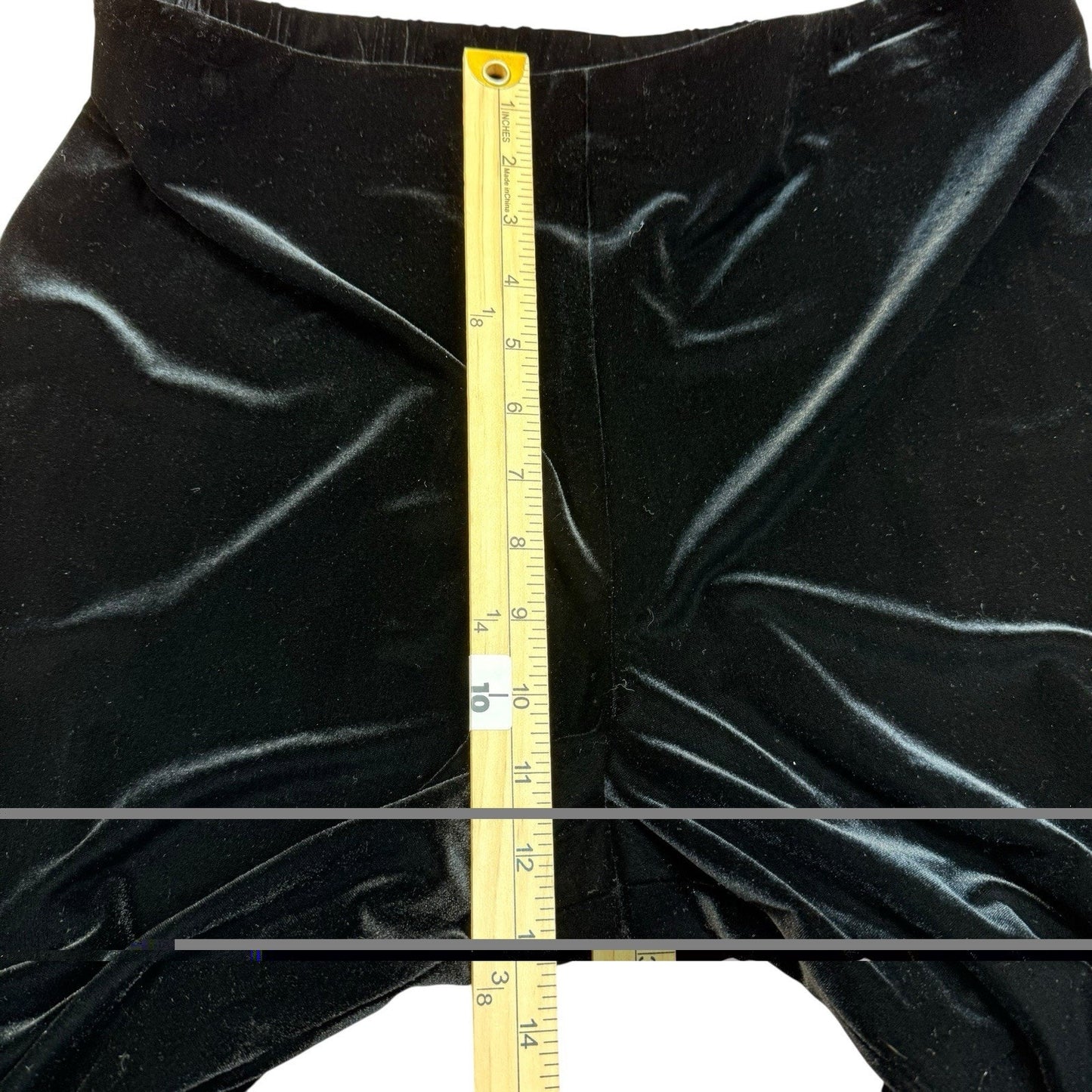 Alex Evenings Black Velvet Pants Women's Size L Wide Leg Dress Pants NWT