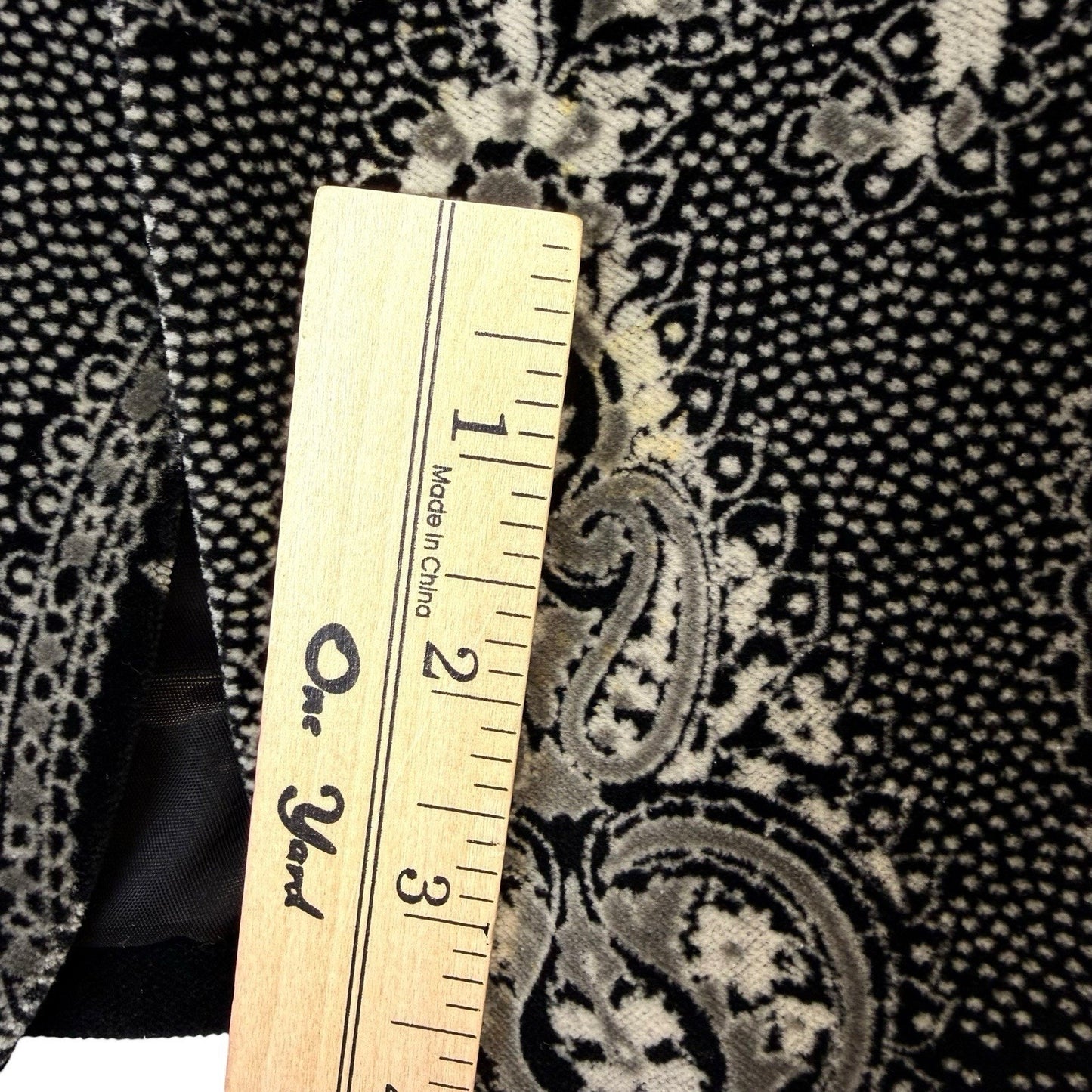 Bill Atkinson Women's Paisley Blazer Jacket Black Size 6 Vintage Y2K