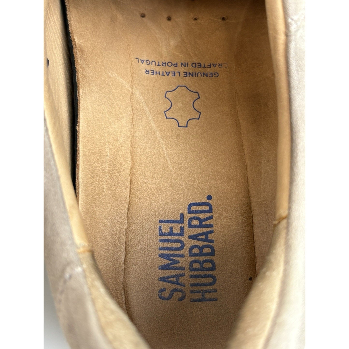Samuel Hubbard Tan Suede Leather Slip On Comfort Oxford Shoes Size 10 Men's