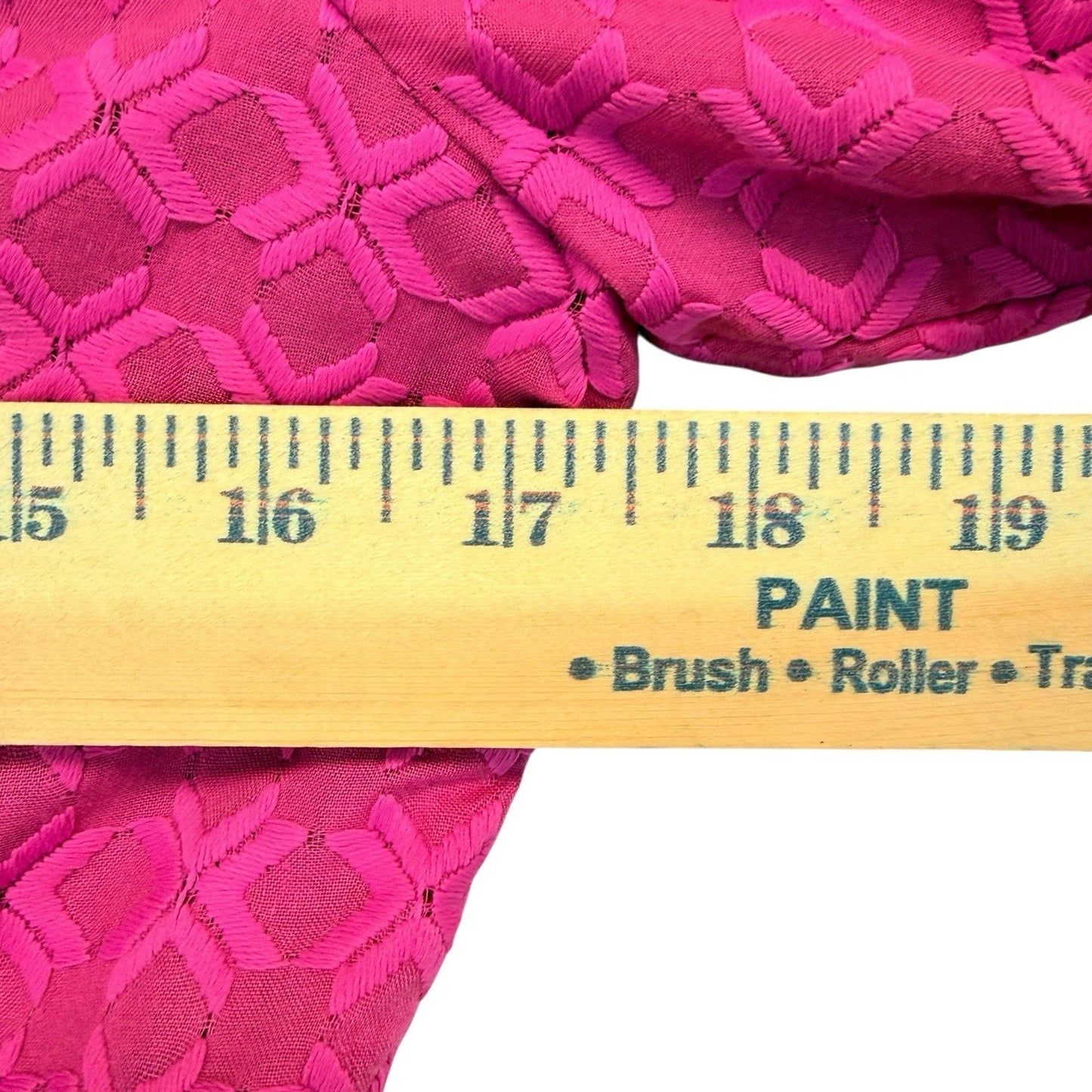 House of Holland Pink Textured Shirt Dress Button Front Size 6 Women's