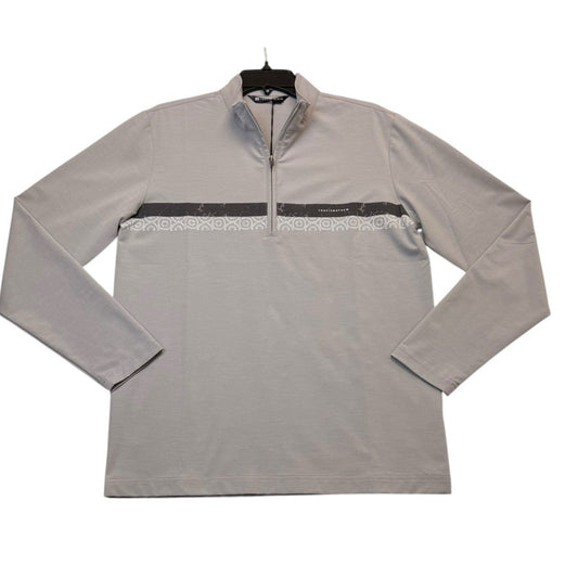 TravisMathew Sit & Sip Eco 1/4 Zip Polo Heather Gray NWT Small MSRP 89 Pullover Men's