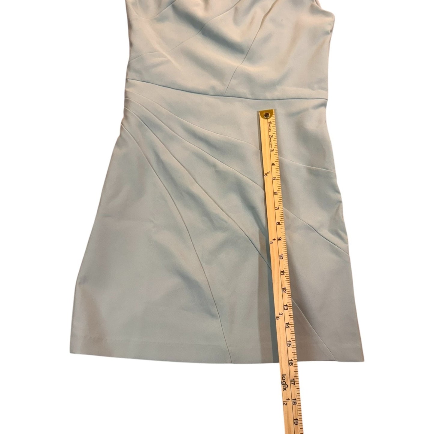 Michael Costello x Revolve One Shoulder Blue Mini Dress NWT Size M Cocktail Ava Women's