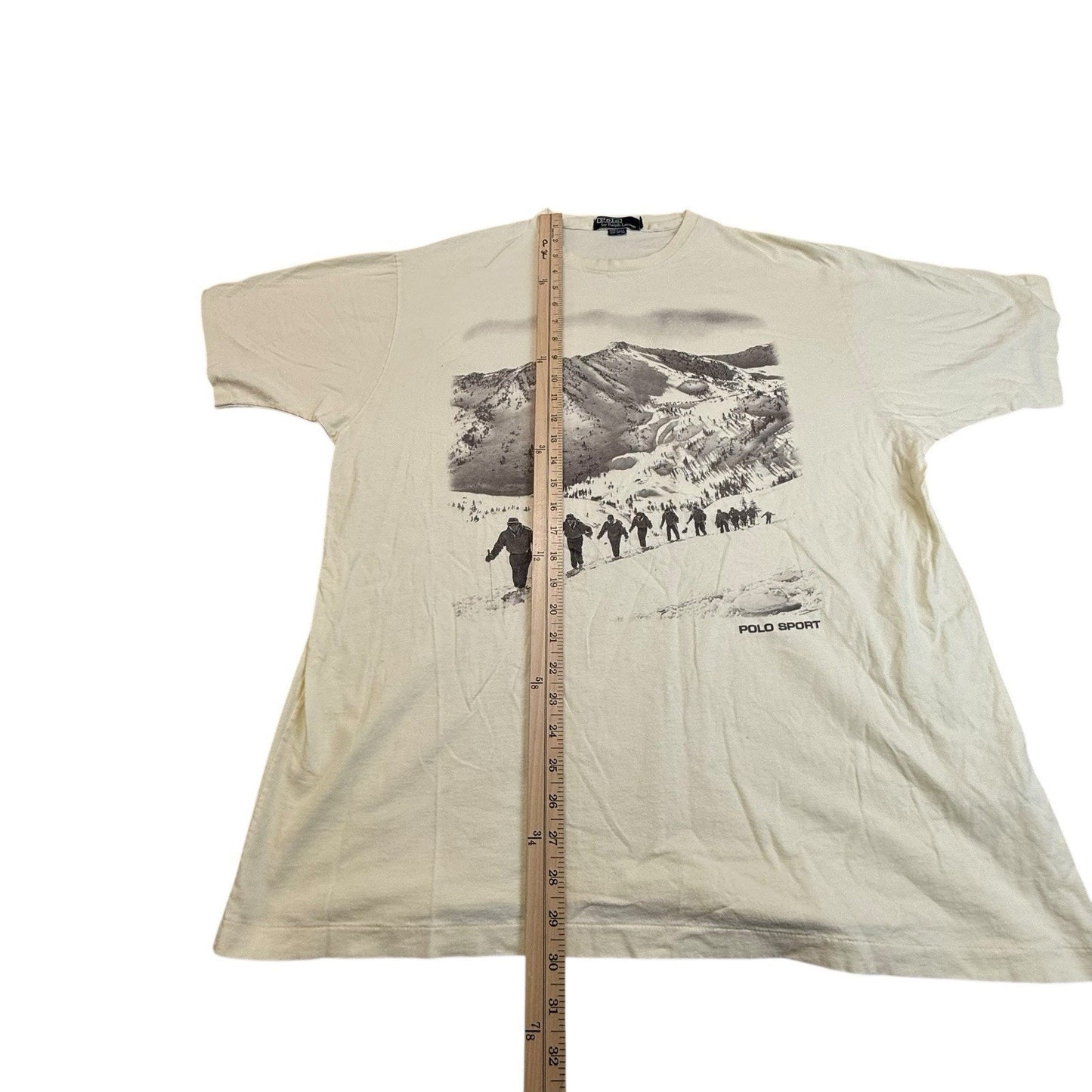 Polo Sport Ralph Lauren Y2K Graphic T-Shirt Men's L Made USA Mountain Tee