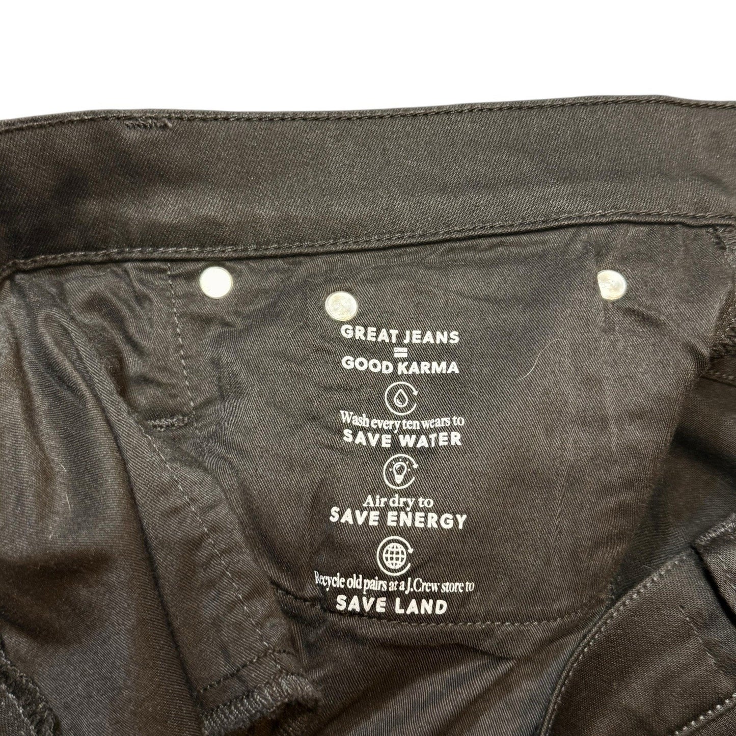 J.Crew Jeans Women’s Size 31 Tall Black Slim Straight Stretch Denim NWT