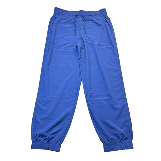 SPANX Jogger Pants L Blue Elastic Waist Stretch Athleisure Women's