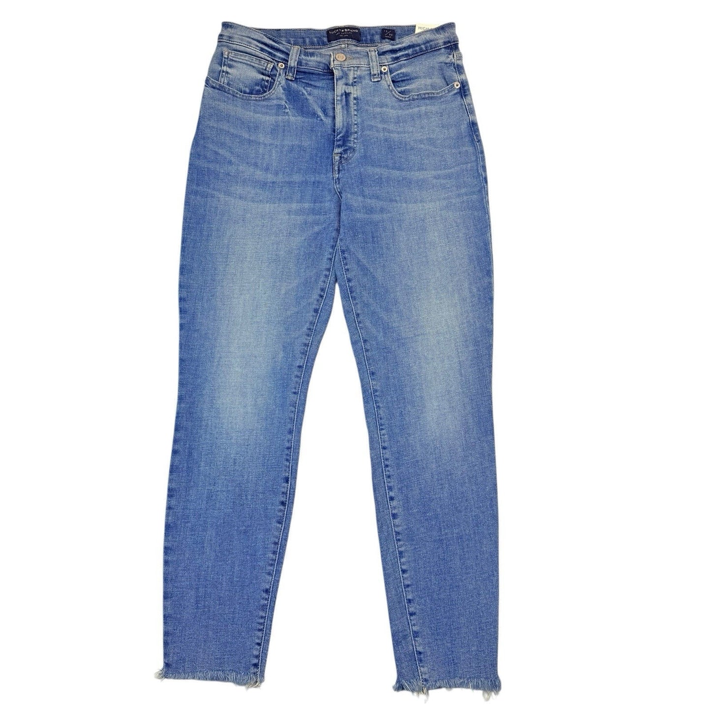 Lucky Brand Bridgette High Rise Skinny Jeans 10/30 Raw Hem NWT Women's