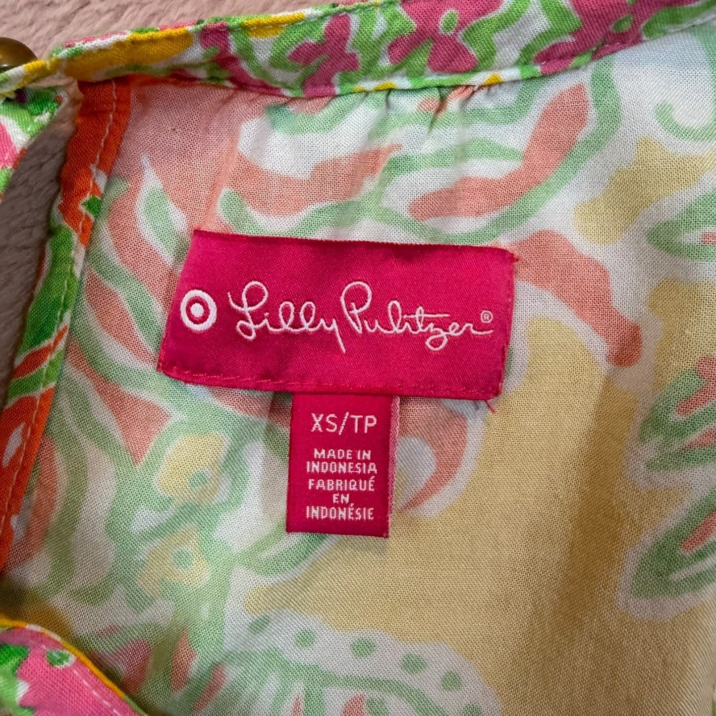 Lilly Pulitzer Women's Size XS Petite Sleeveless Tropical Romper