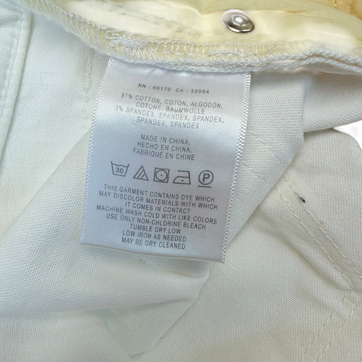 Pilcro and the Letterpress Jeans Size 29 White Straight Leg Mid Rise Women's