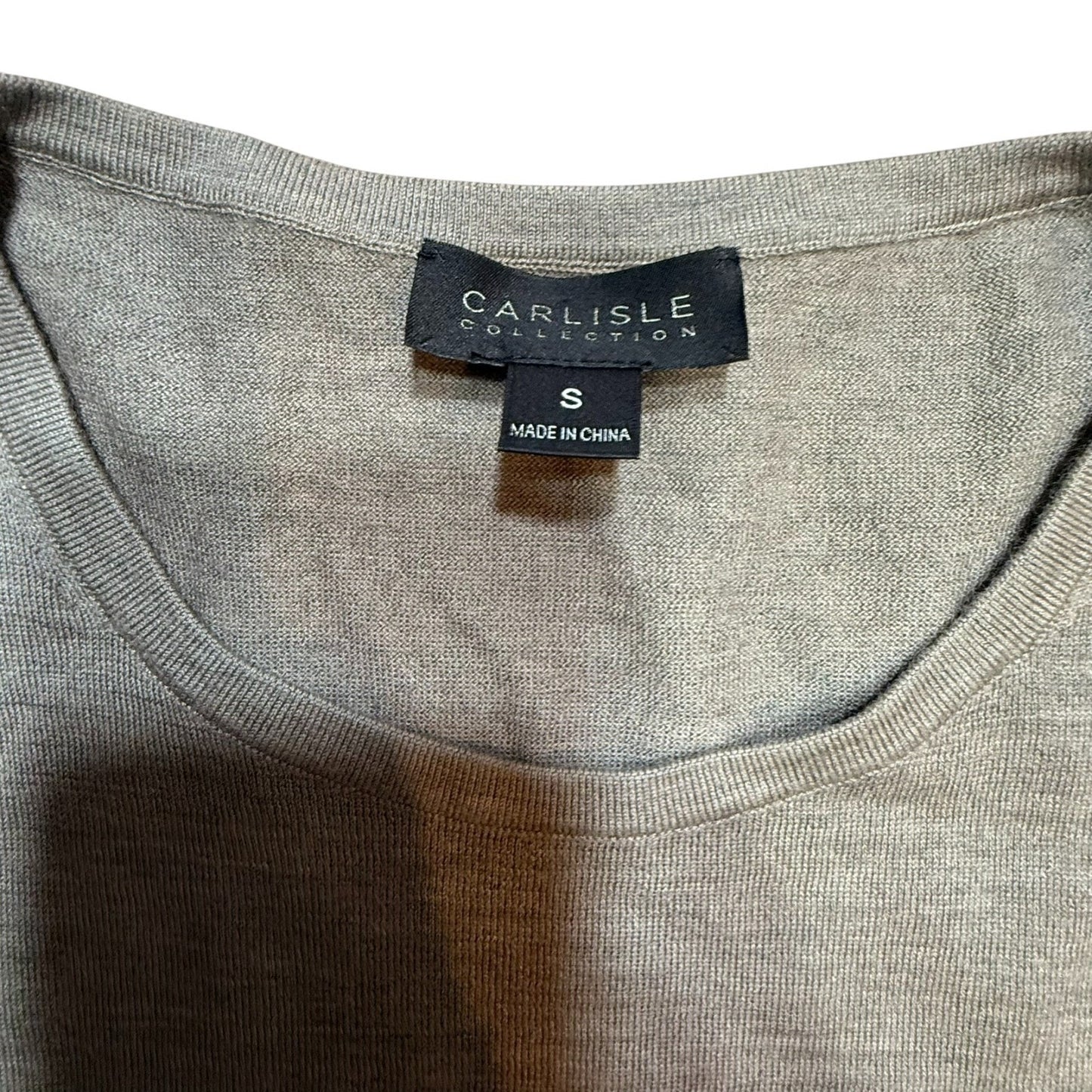 Y2K Carlisle Collection 100% Cashmere Twin Set Cardigan Sleeveless Shell Gray S Women's