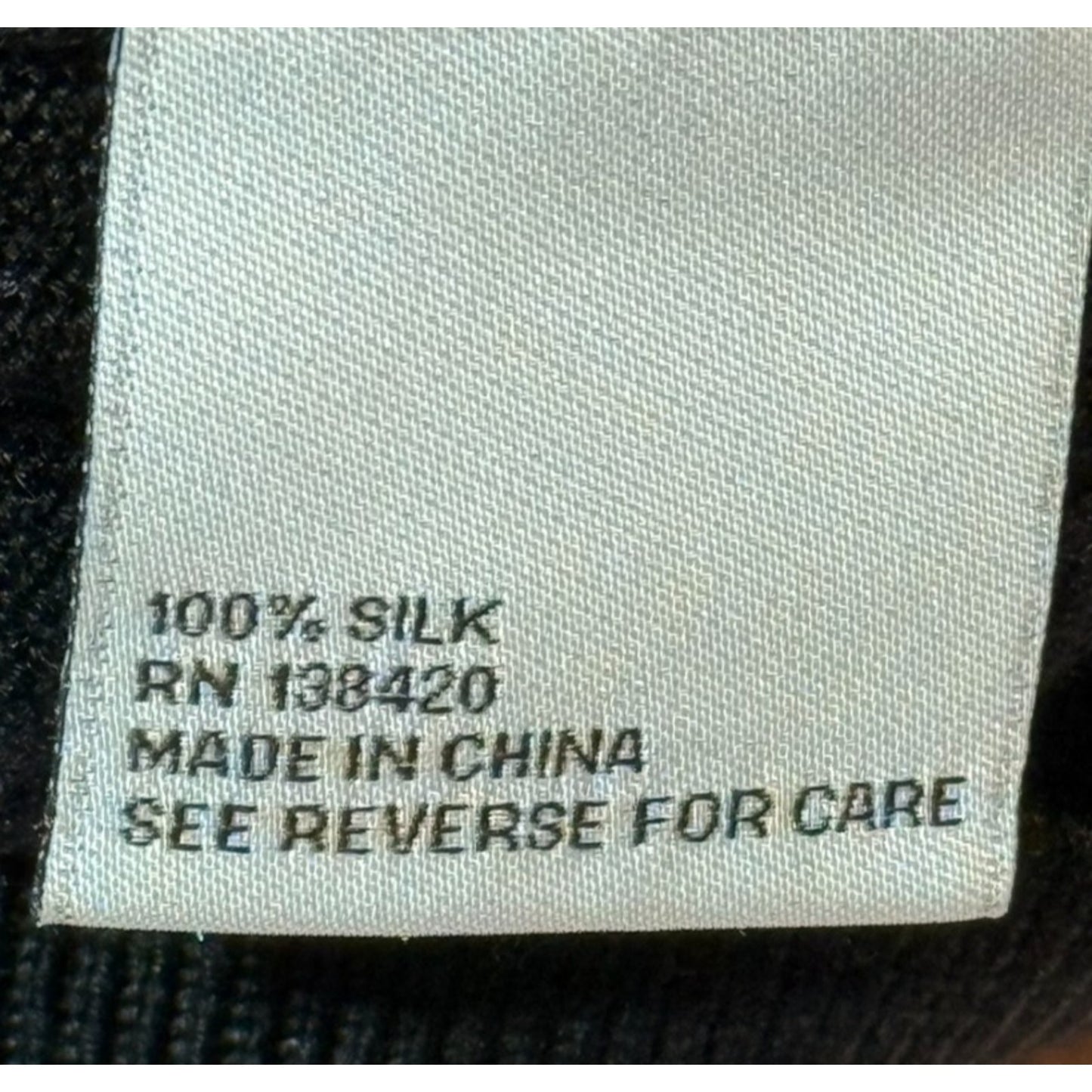 Per Se by Carlisle Black 100% Silk V-Neck Long Split Sleeve w/Bows Blouse XS Y2K Women's Blouse