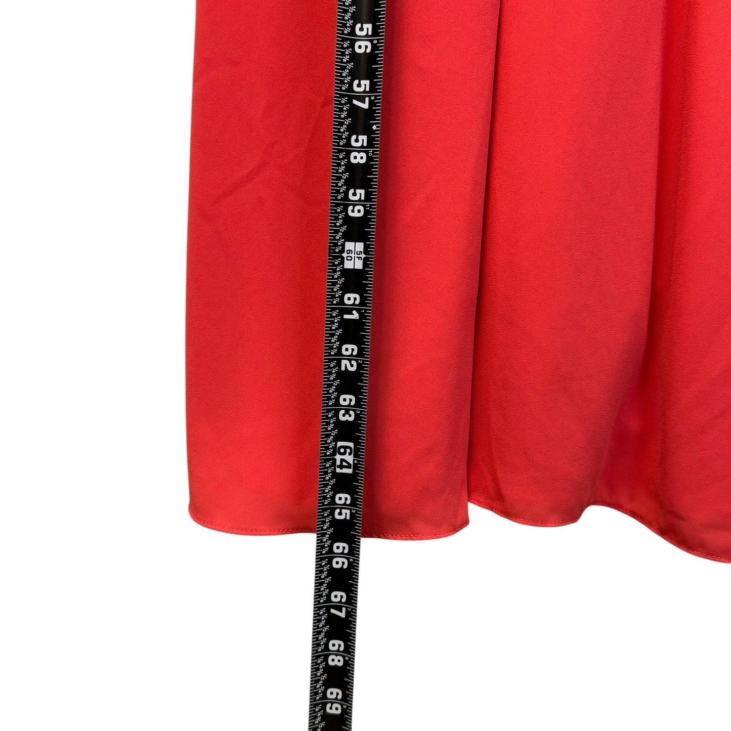 Women's David’s Bridal Coral Chiffon Maxi Dress Size 26 NWT Bridesmaid Spring