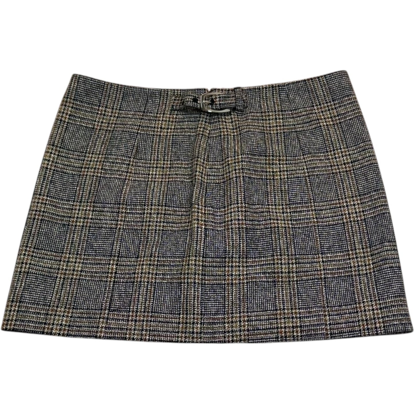NWT Rag & Bone Black Plaid Japanese Cotton Mini Skirt Size 8 Coral Accent $350 Women's