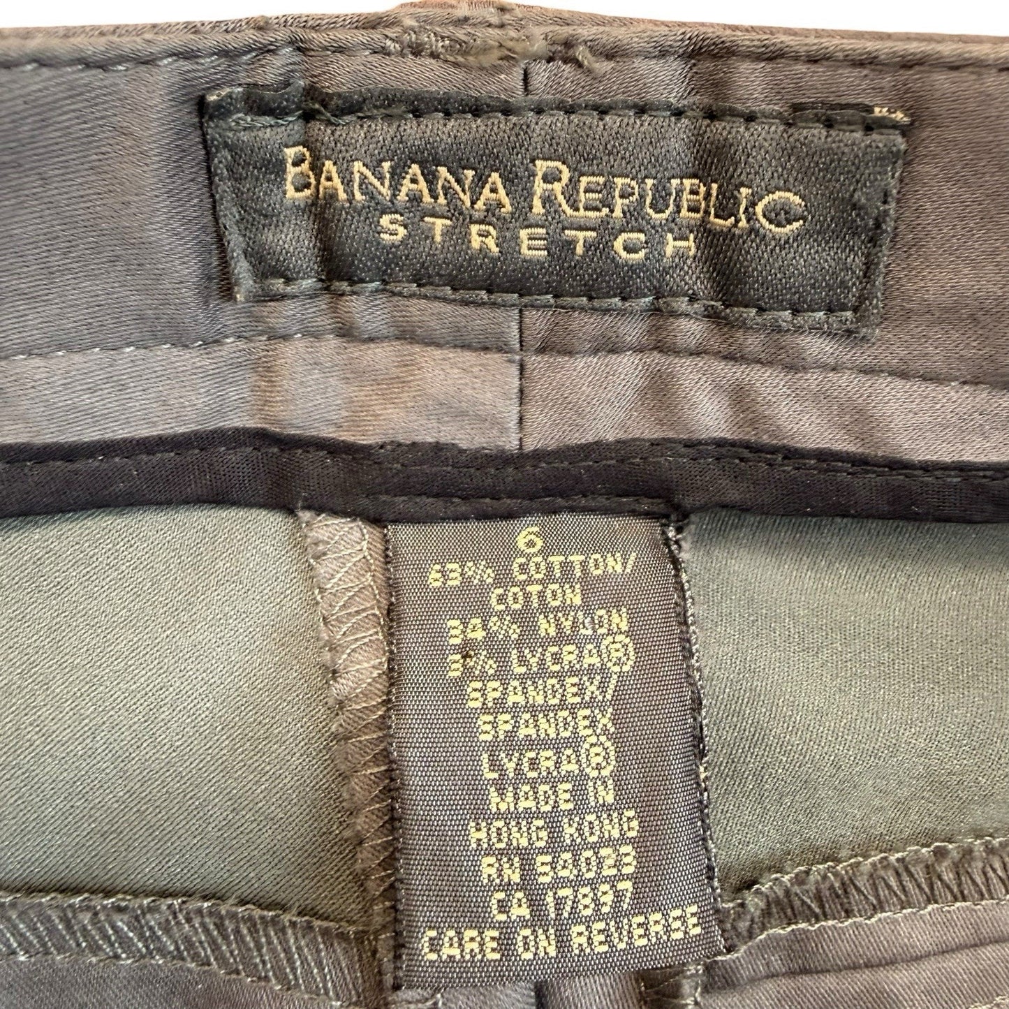 Vintage Banana Republic Wool Pants Women’s 6 Straight Leg Olive Y2K Workwear