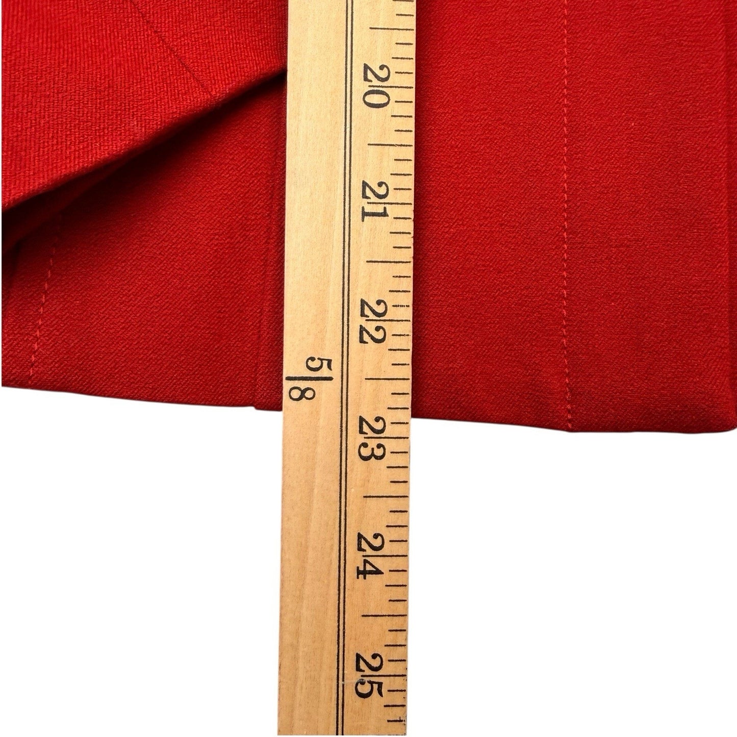 Doncaster Women’s 2P Petite Red Cotton Spandex Jacket & Pants Suit Set