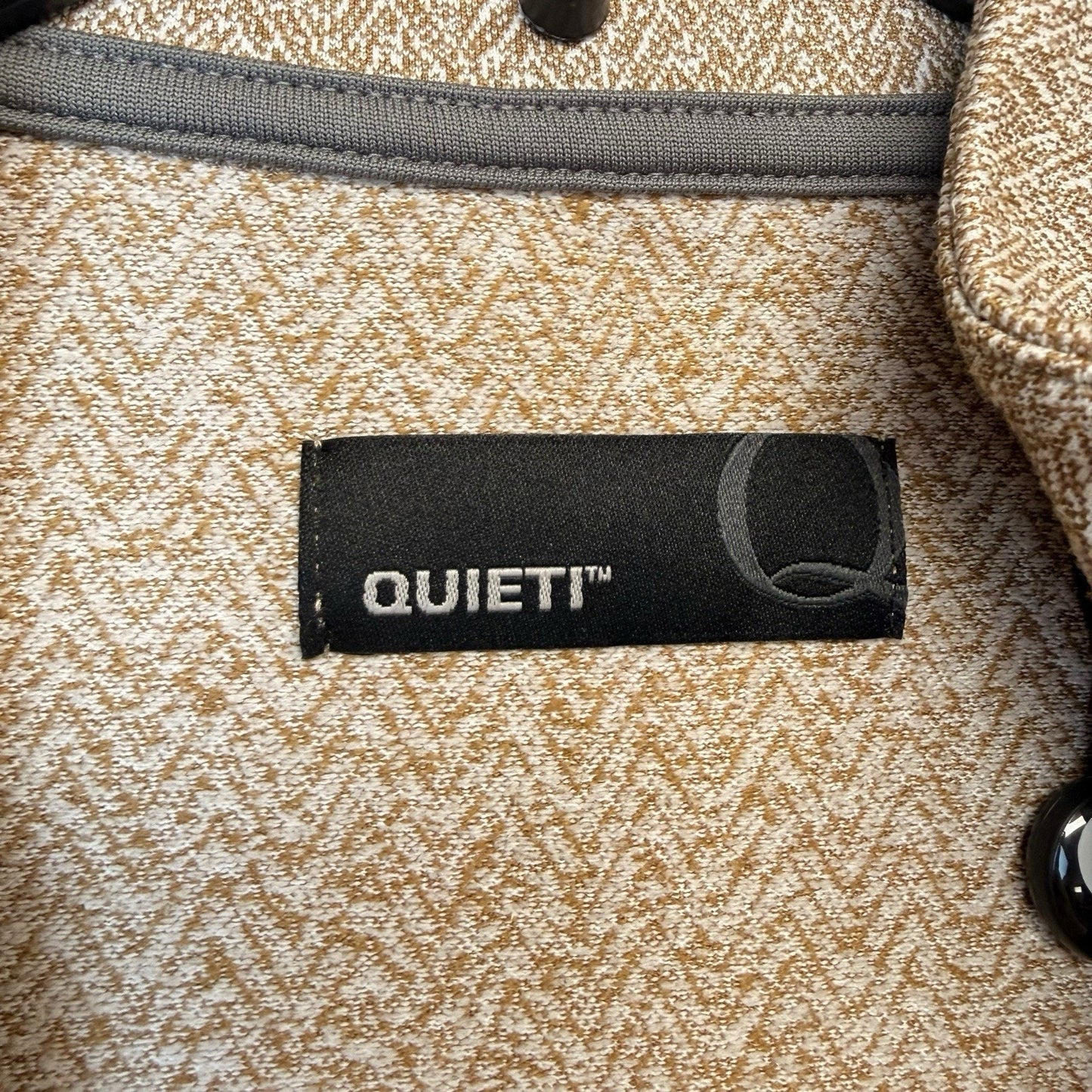 Quieti Men’s Textured Pullover NWT Otter (Tan) Stretch 1/4 Snap $125 Small 2XL