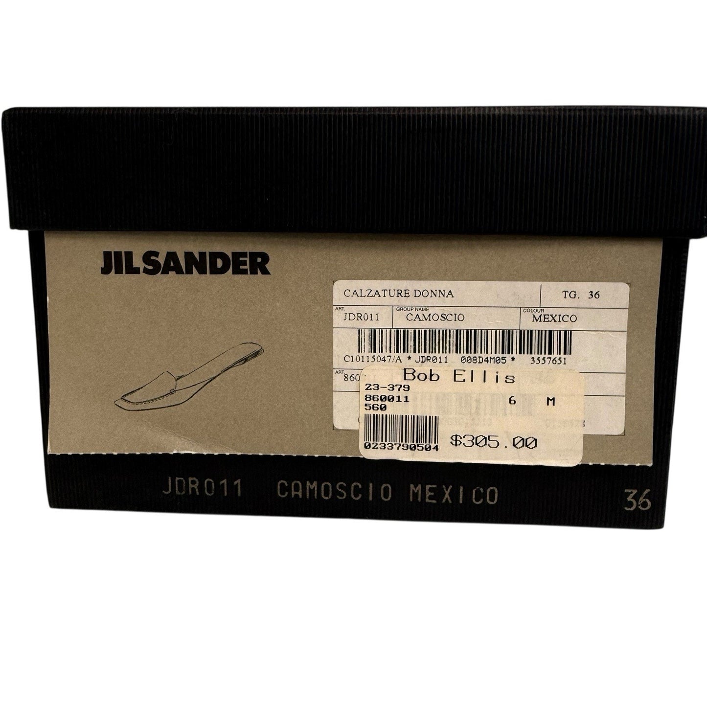 JIL SANDER Women’s Suede Slip-On Loafers Size IT 36 / US 6 – Minimalist Luxury Shoes
