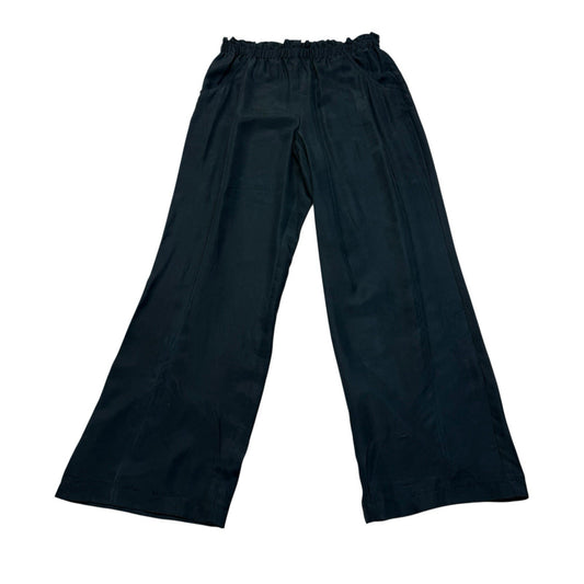 Doncaster Black 100% Silk Wide Leg Pants XS Elastic Waist Luxury Women's