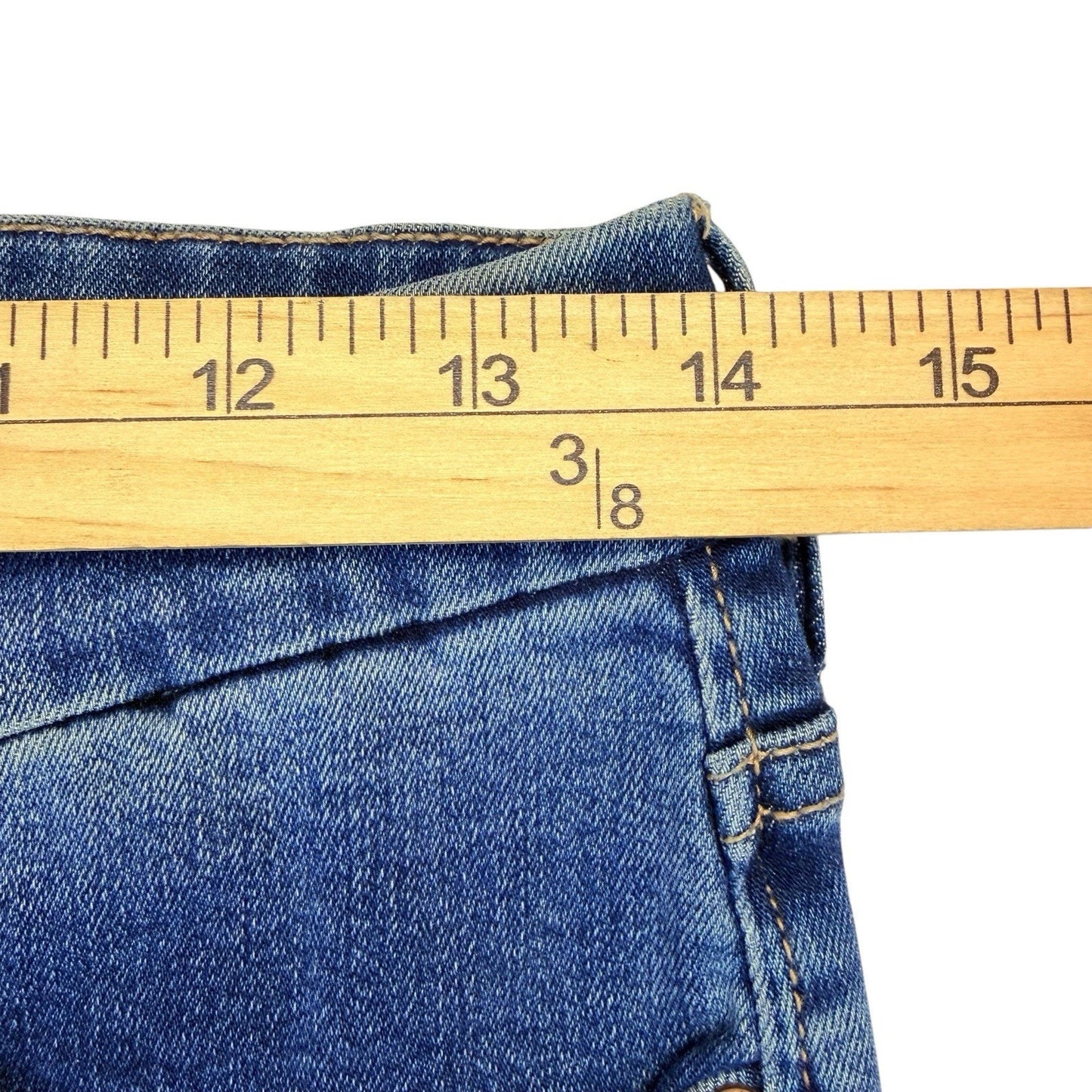 Dear John Brisbane Flare Jeans Size 28 Distressed Raw Hem NWT
