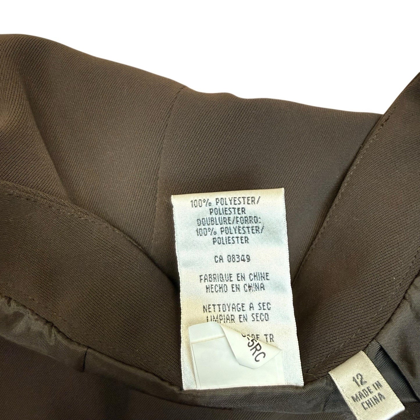 Y2K Jones New York Suit Black Sleeveless Top Skirt Set Women's 12 Minimalist