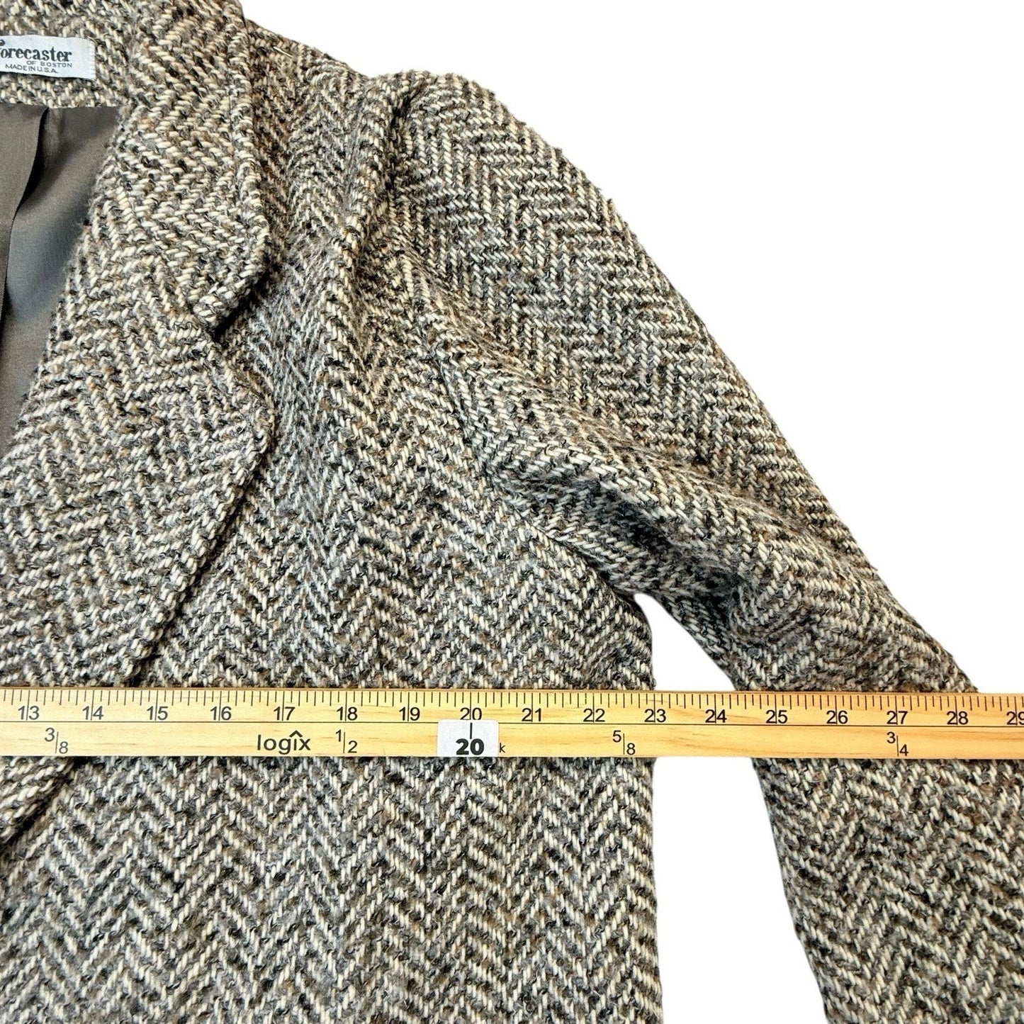 Vintage Forecaster of Boston Wool Tweed Coat 16 USA Women's