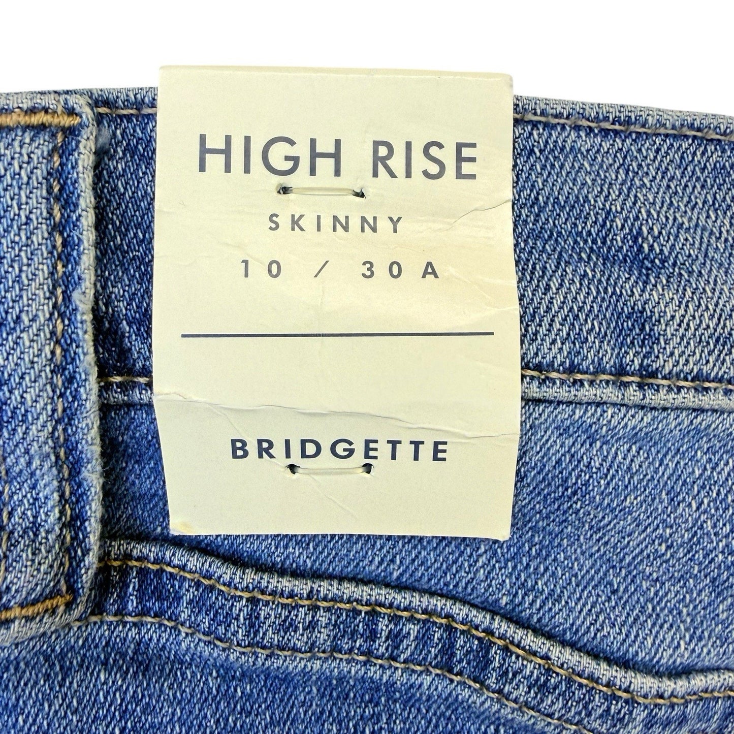 Lucky Brand Bridgette High Rise Skinny Jeans 10/30 Raw Hem NWT Women's