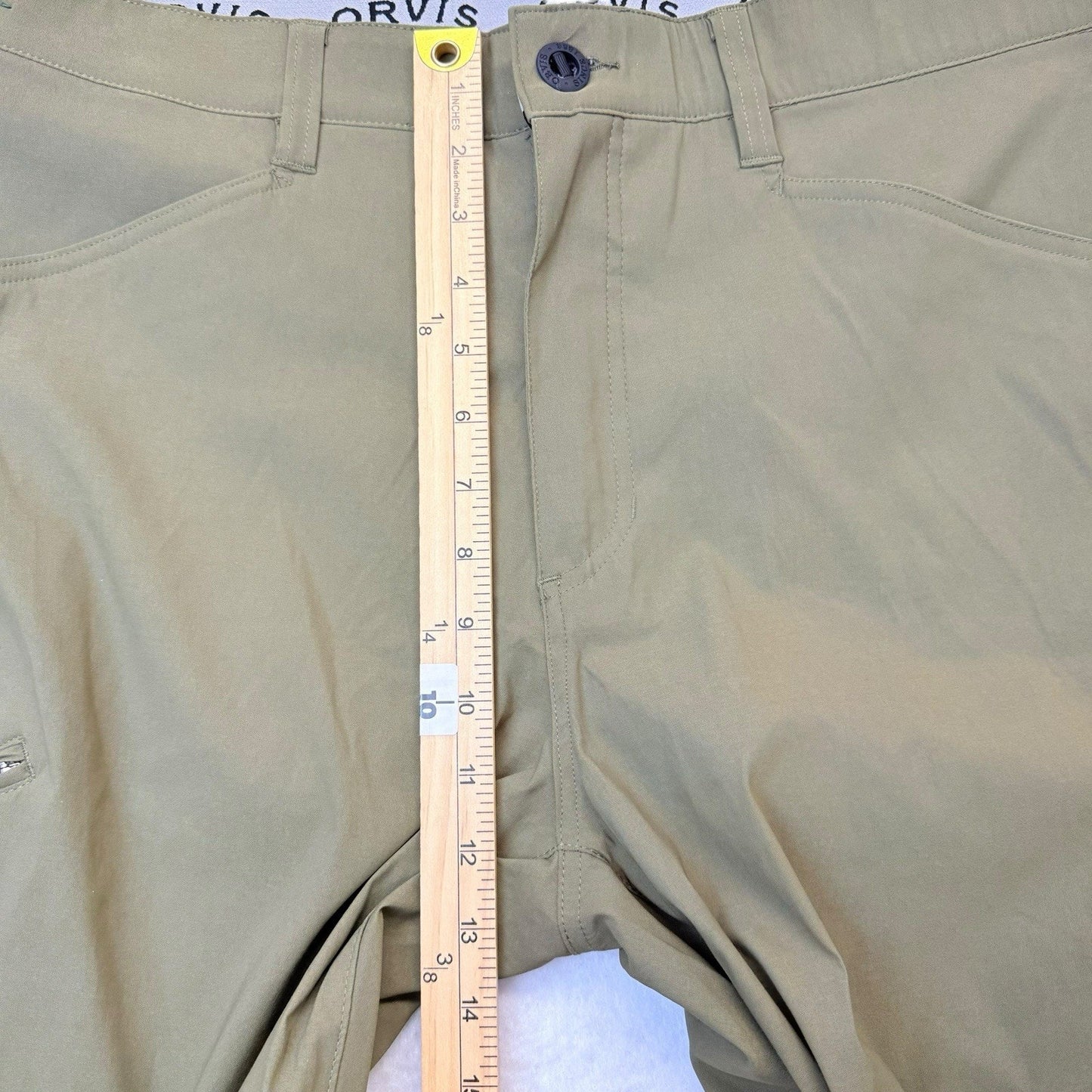 Orvis 36x32 Olive Stretch Water Repellent Pants Nylon Women's