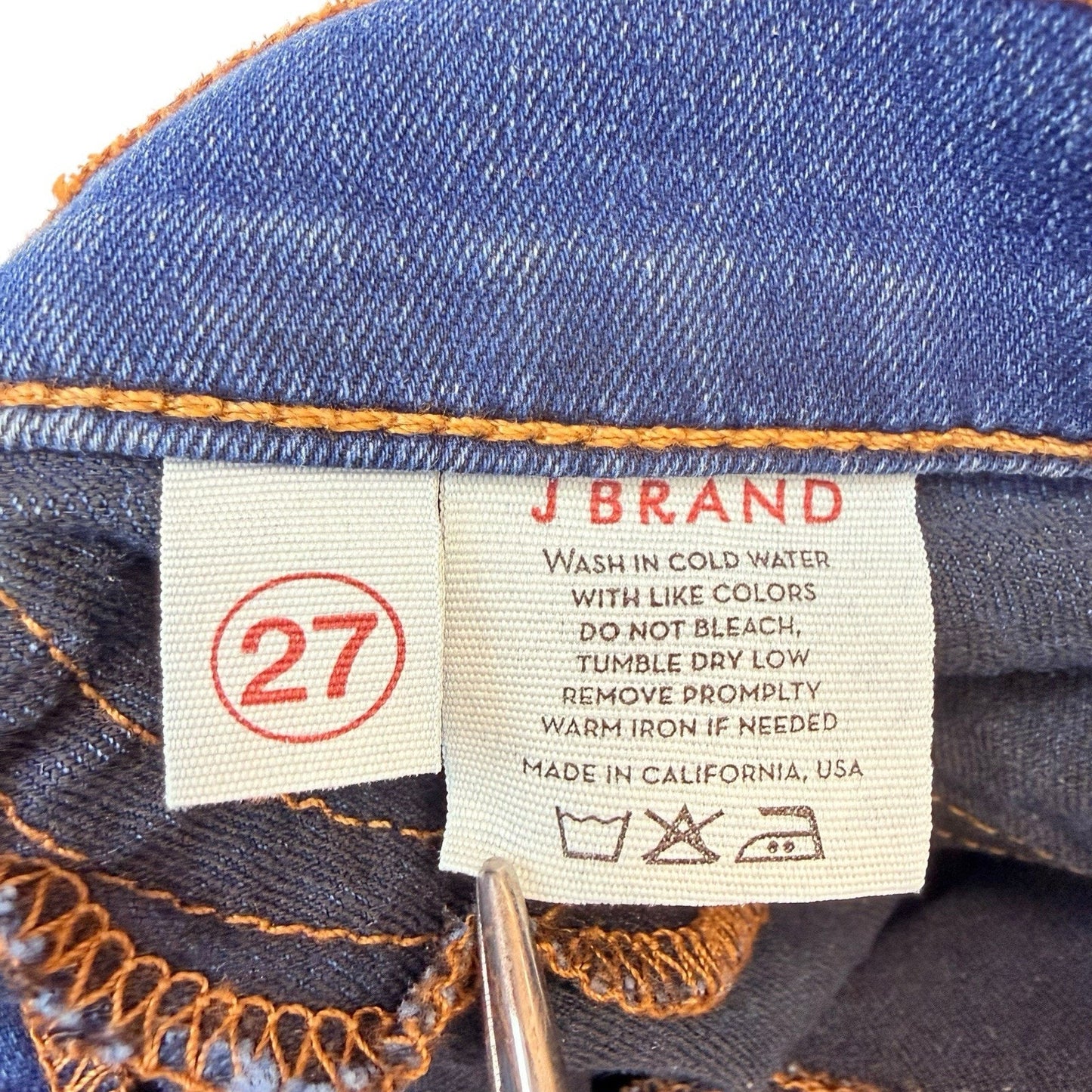 J Brand 27 Bootcut Jeans Made in USA Dark Wash Women's