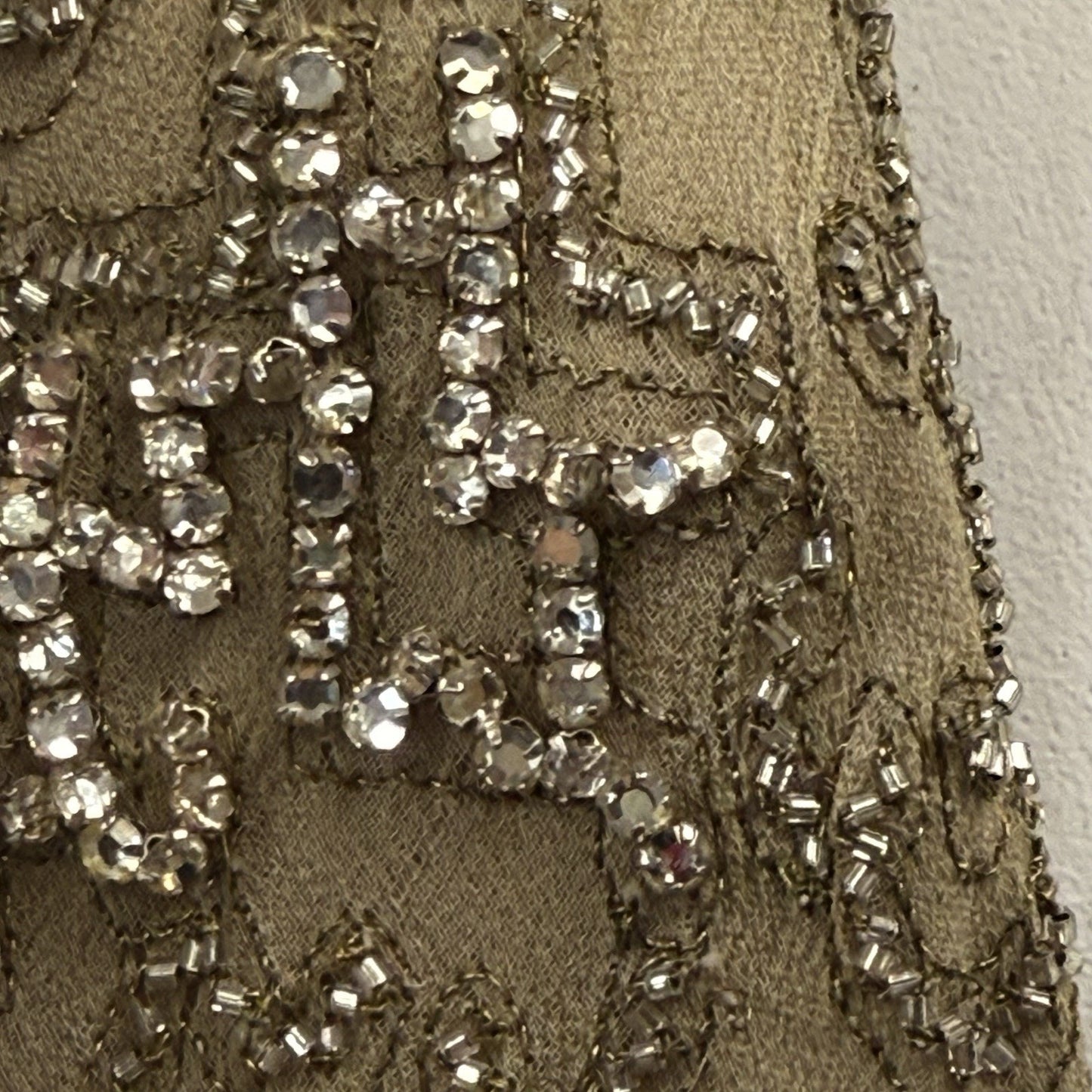 Vintage Y2K Ralph Lauren Collection Black Velvet Beaded Gown Dress 4 Women's