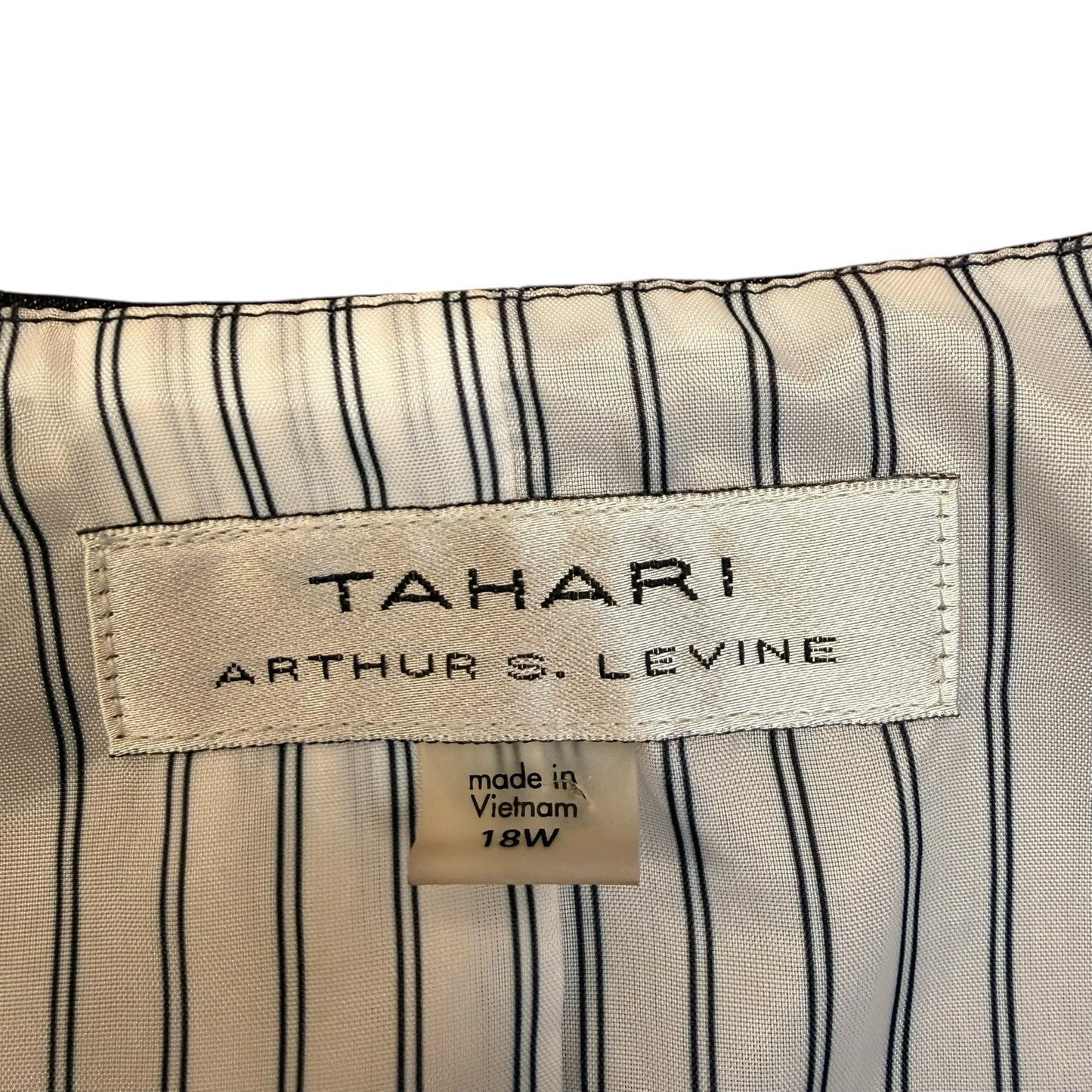 Vintage Tahari Arthur S Levine Skirt Suit Women's Short Sleeve Zip Jacket Pencil