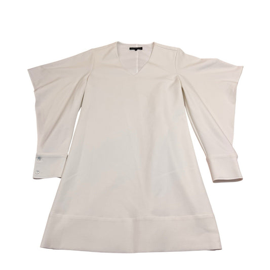 Abbey Glass Ivory Bell Sleeve Shift Dress Size Small Women's