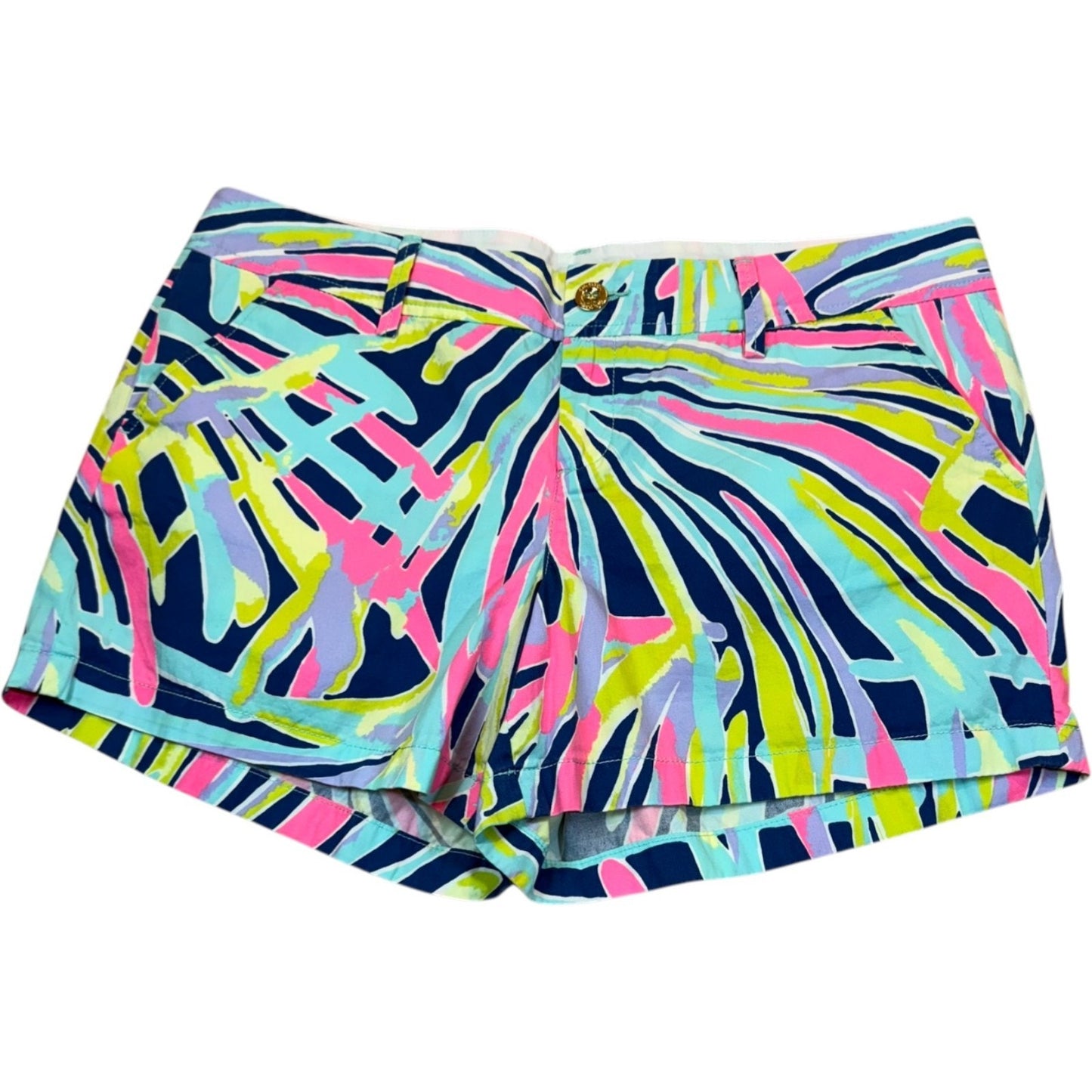 Lilly Pulitzer Women's Size 16 Vibrant Print The Callahan Shorts 100% Cotton