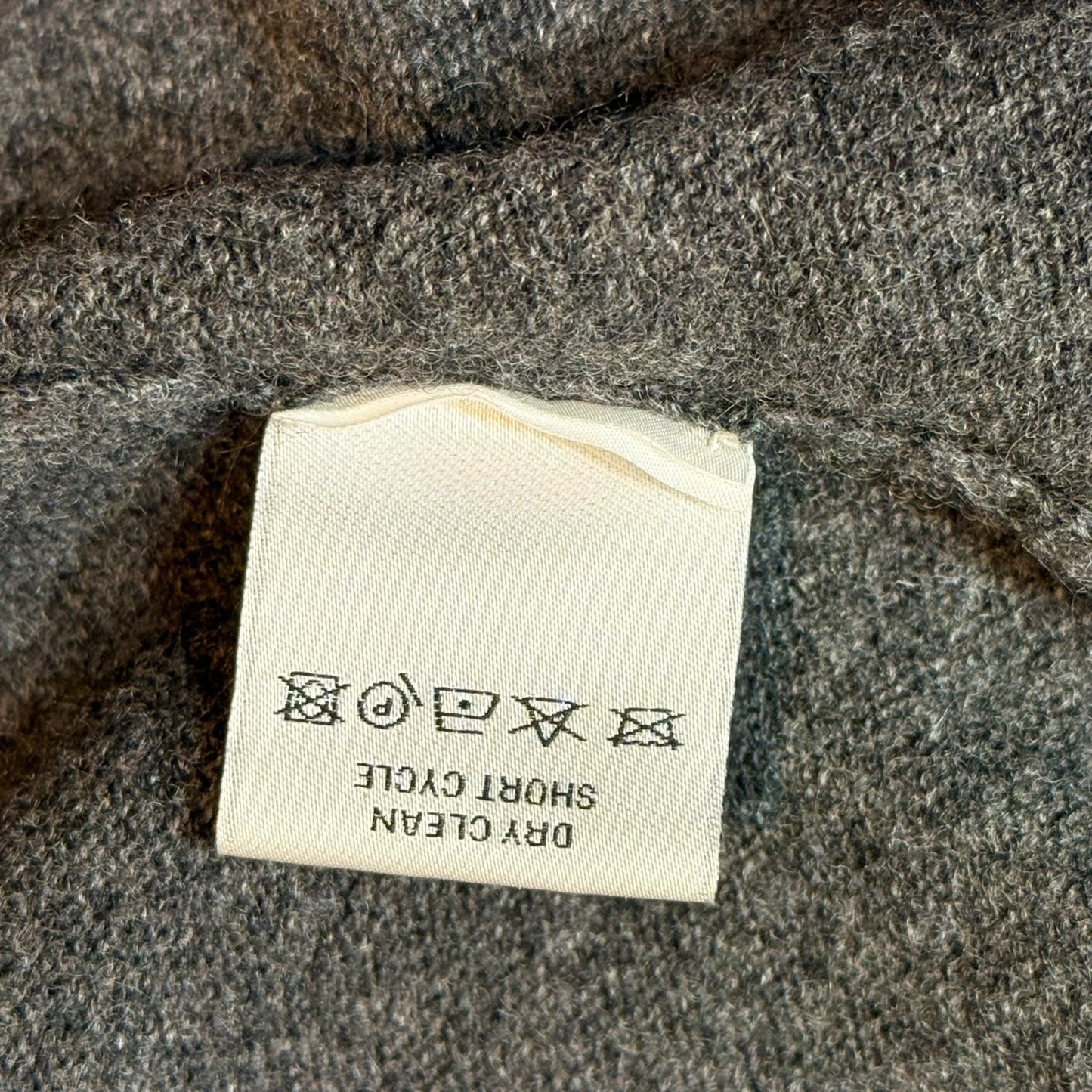 Y2K Carlisle New York 100% Cashmere Gray Open Front Cardigan Size S Women's