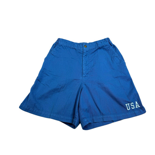 Vintage Y2K Ralph Lauren USA Shorts Women’s 6 Blue High Rise Cotton