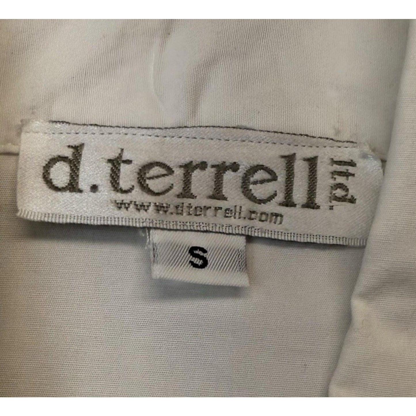 Vintage D. Terrell Y2K White Floral Appliqué Blouse Women’s Small