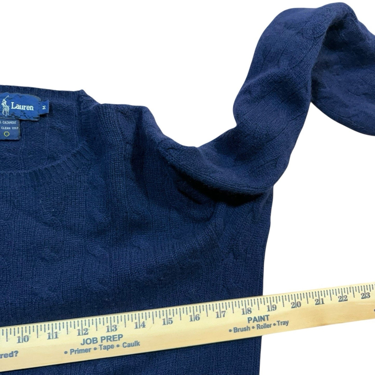 VTG Ralph Lauren Women’s 100% Cashmere Sweater Navy Blue Size Medium