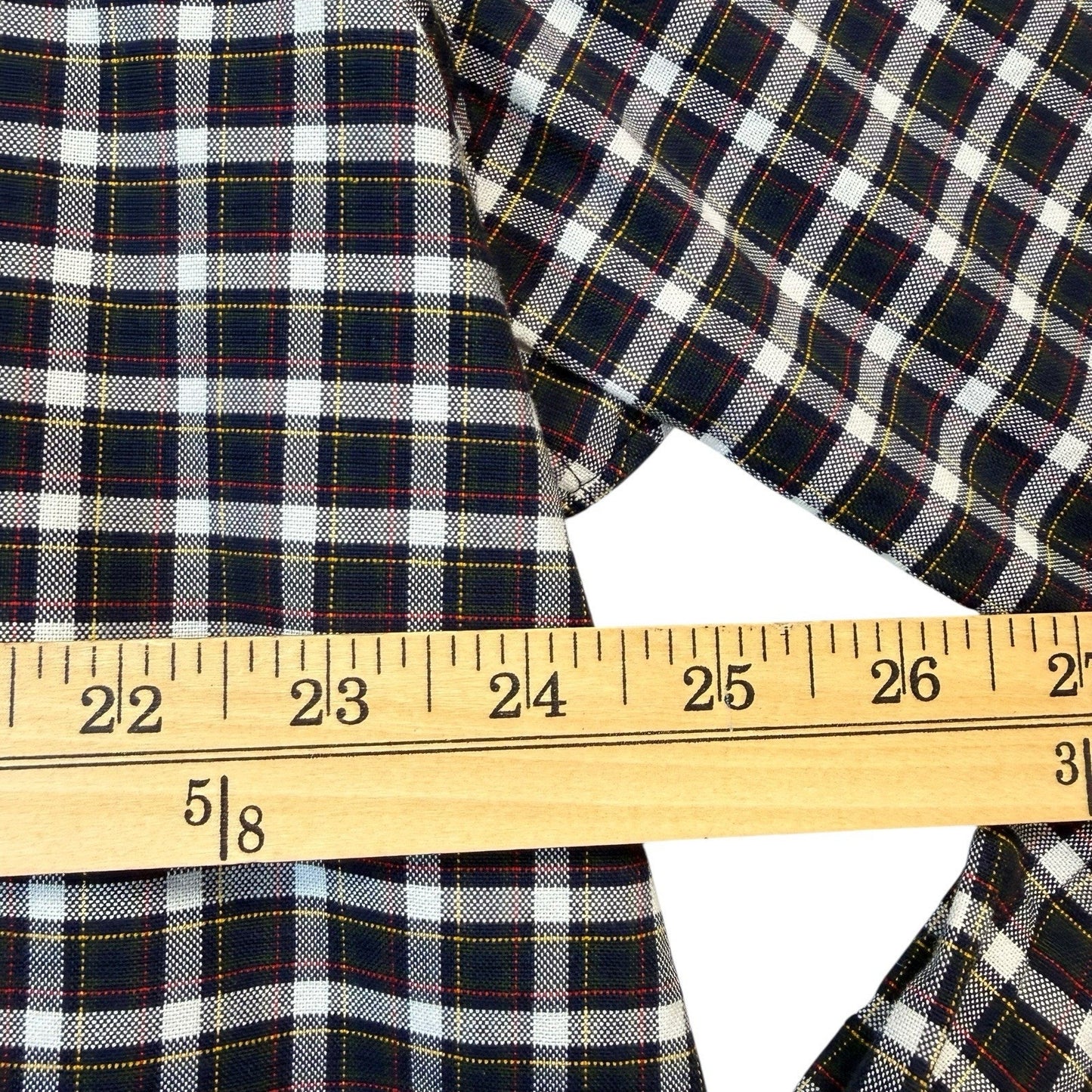 Cremieux Men’s Button Down Shirt XXL Slim Fit NWT Black White Plaid Long Sleeve