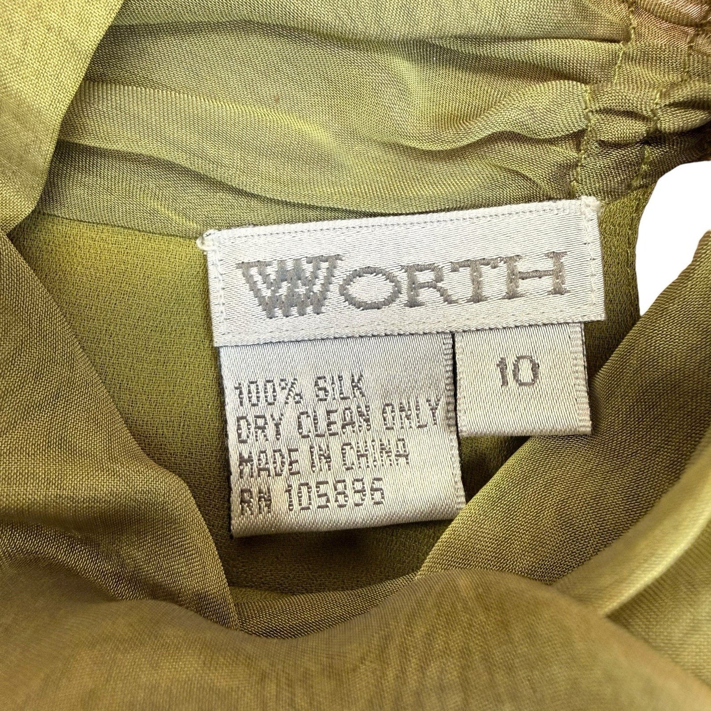 Worth Petite Green Silk Blend Jacket & Halter Top Set Women’s Size 10