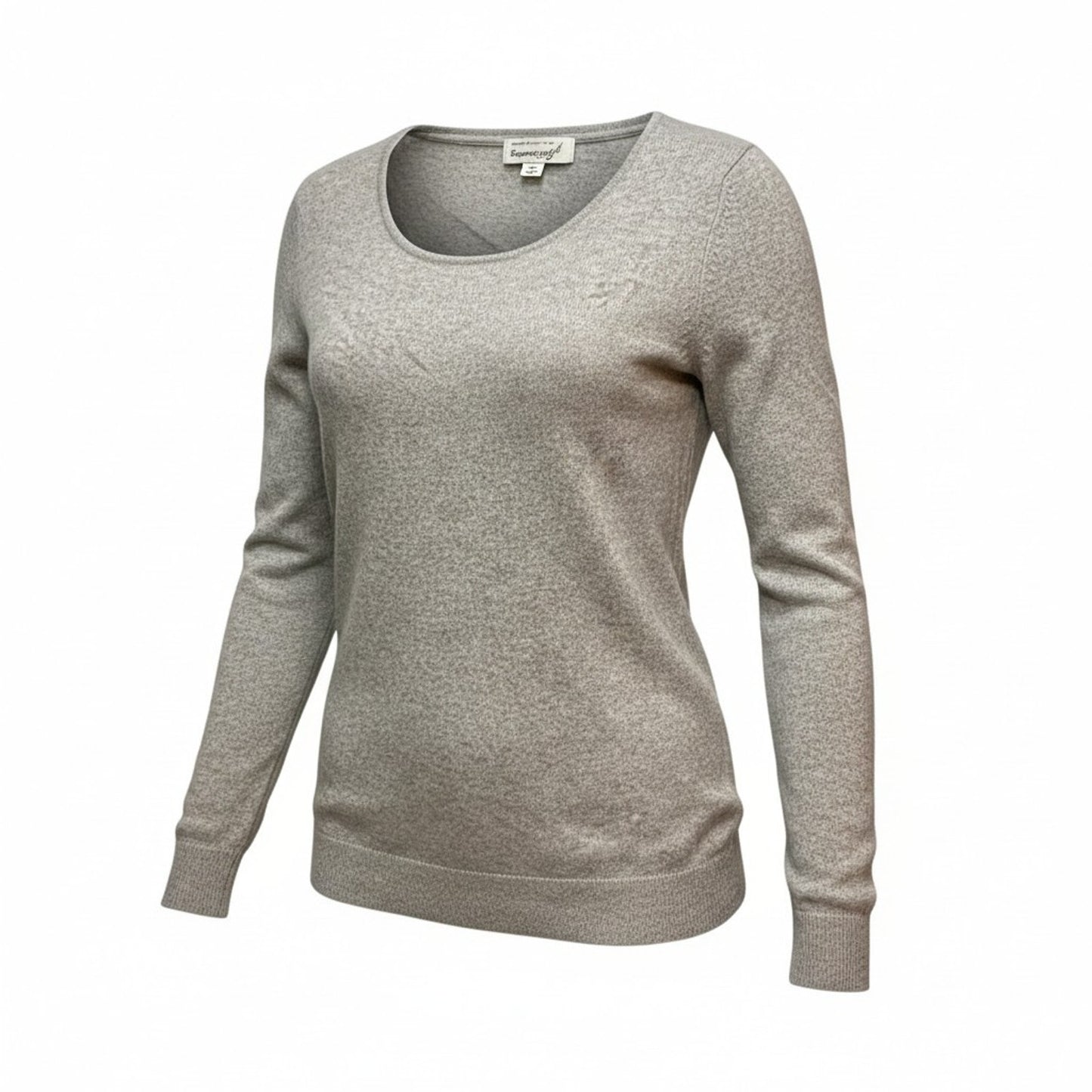 Women's Vintage Bloomingdale’s 100% Cashmere Sweater Made in England Gray Classic