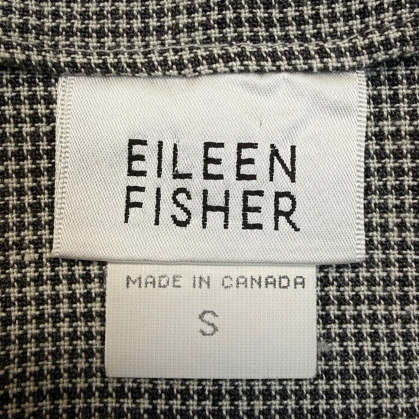 Women's Vintage Eileen Fisher Linen Rayon Shirt Skirt Set Gray Made Canada S