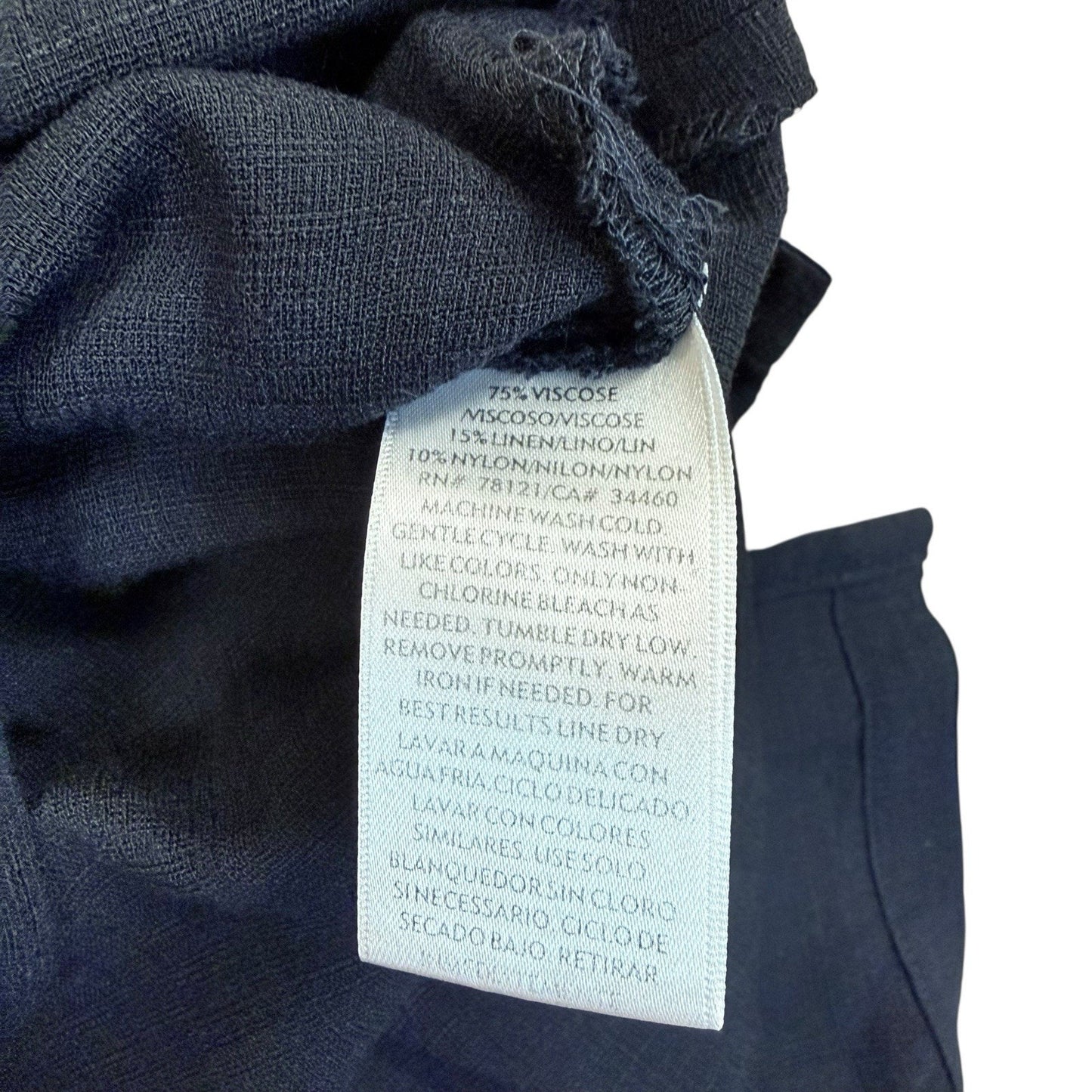 Eileen Fisher Black Sleeveless Tunic Top Women's Blouse XS Organic Cotton