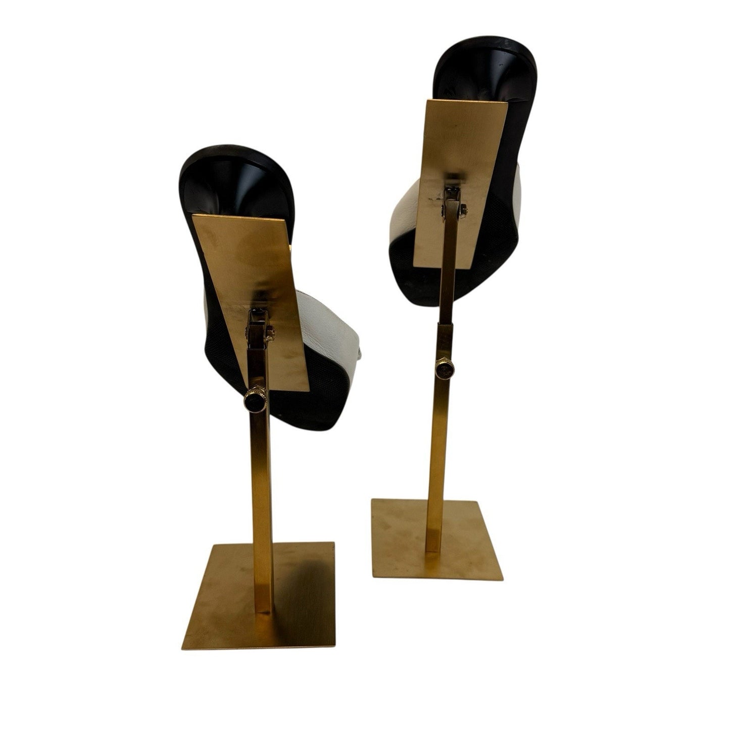 Prada Y2K White Leather Pointed Toe Mule Heels Sz 36.5 Italy Women's