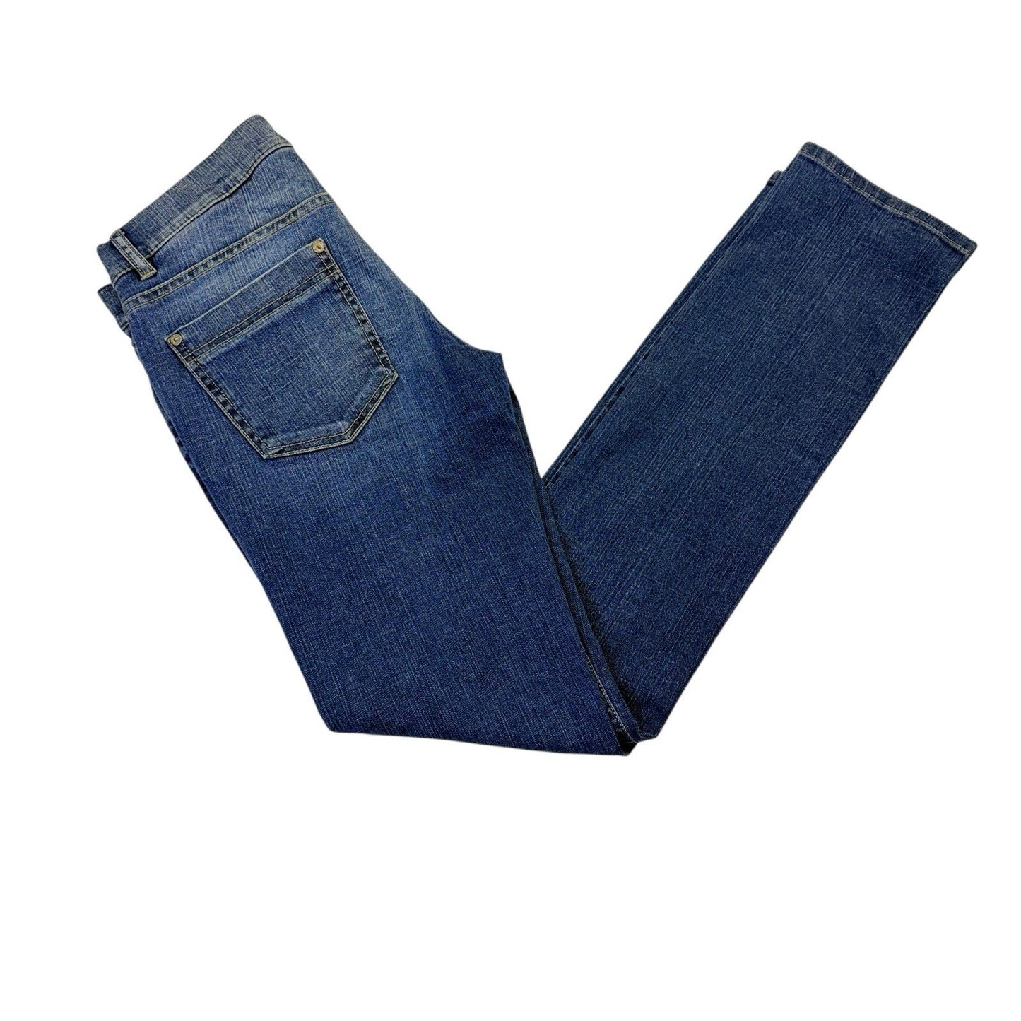 Burberry London Bootcut Jeans Size 4 Blue Made in Italy Women's