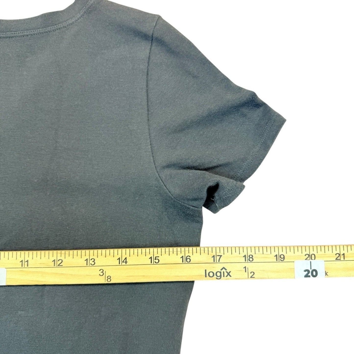 Eileen Fisher Organic Cotton Gray Short Sleeve T-Shirt XS Women's