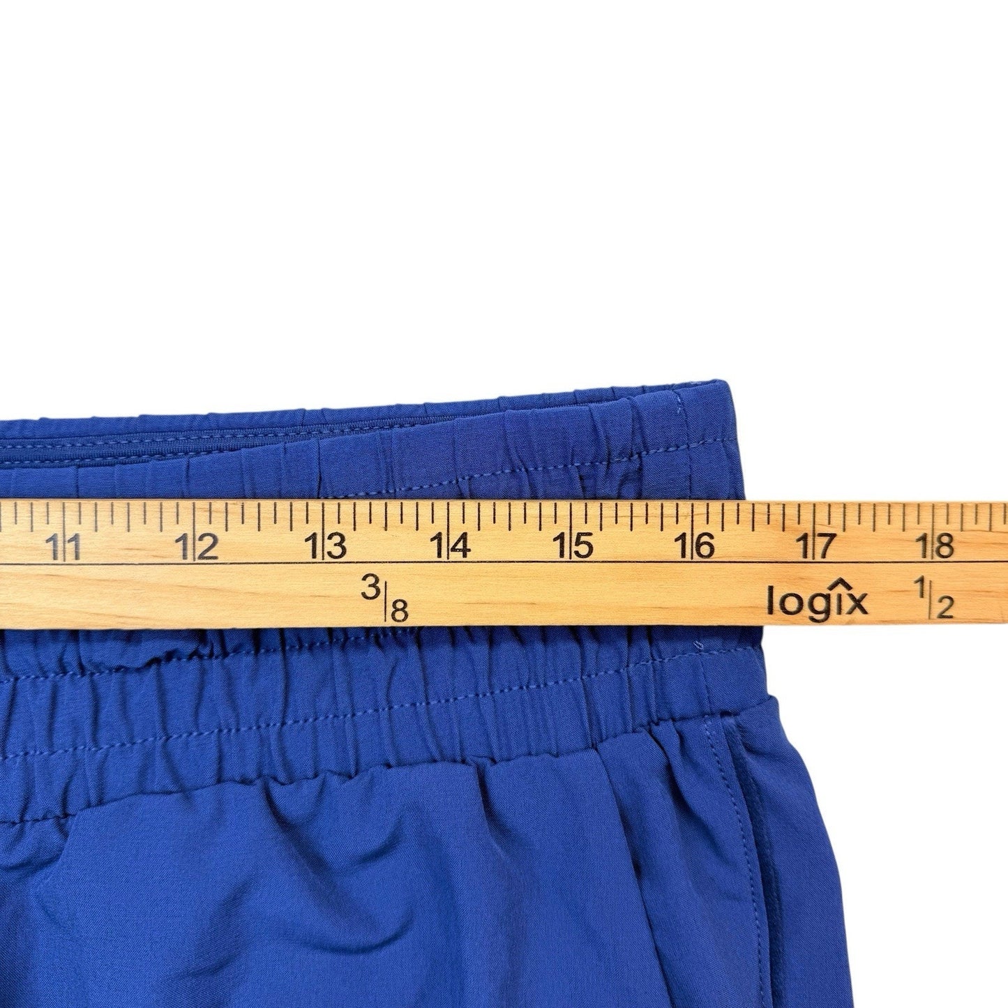 SPANX Jogger Pants L Blue Elastic Waist Stretch Athleisure Women's