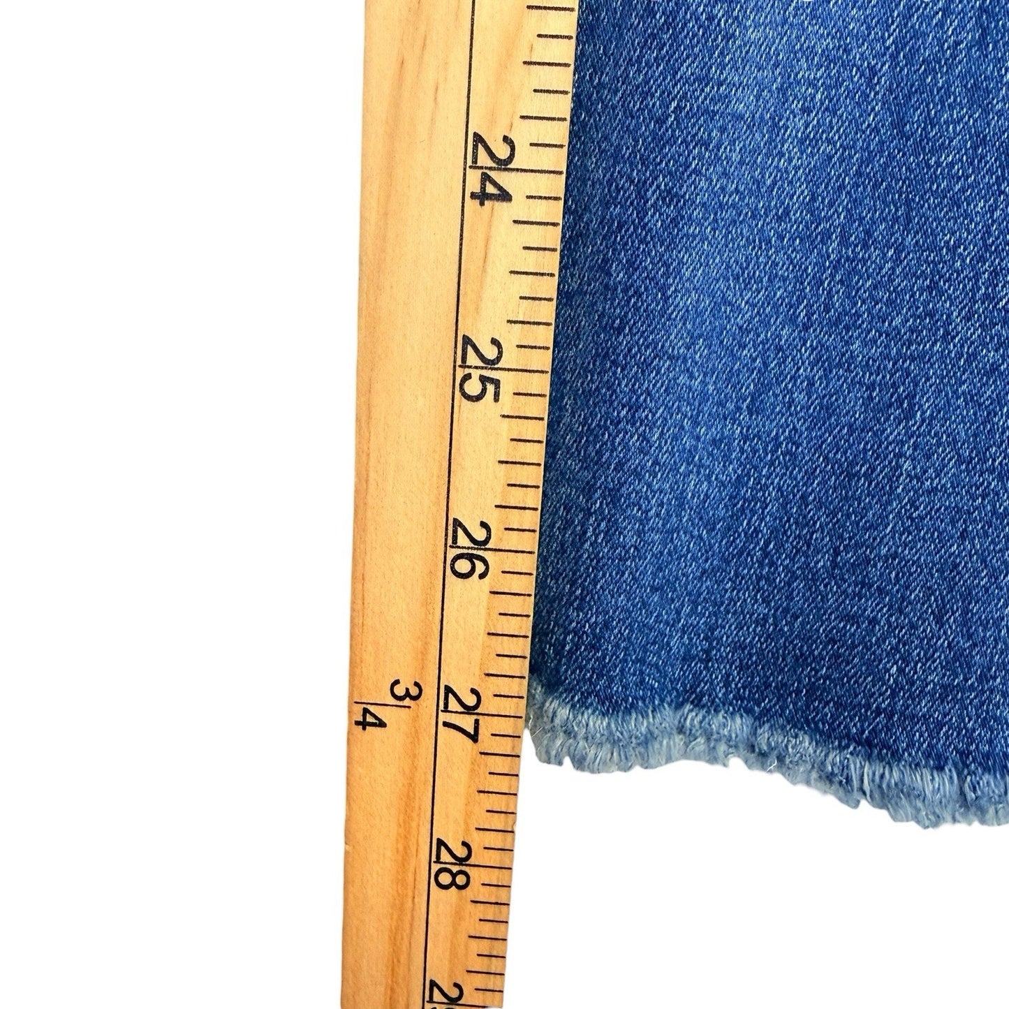 Dear John Brisbane Flare Jeans Size 28 Distressed Raw Hem NWT