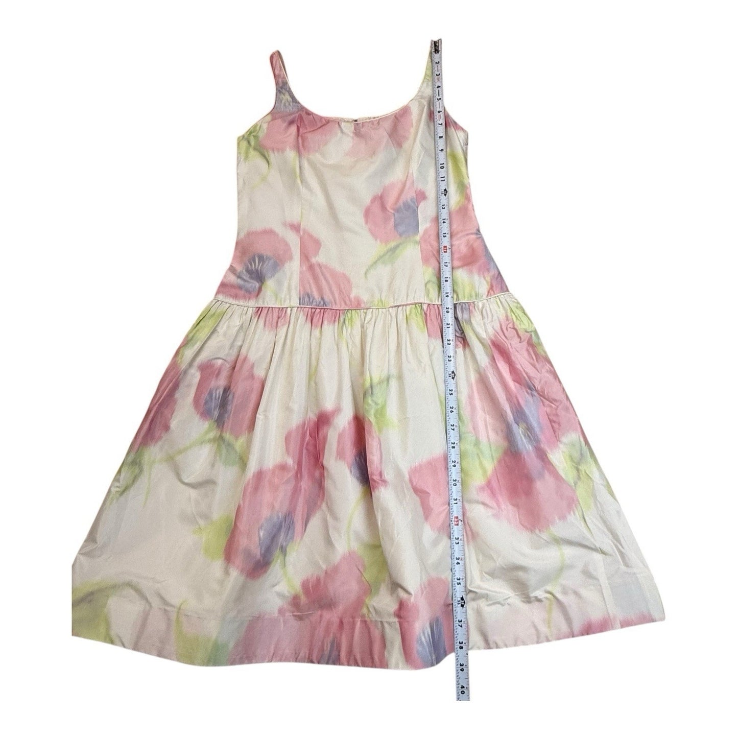 Bill Blass Neiman Marcus Vintage Floral Dress Womens Made USA 1980's