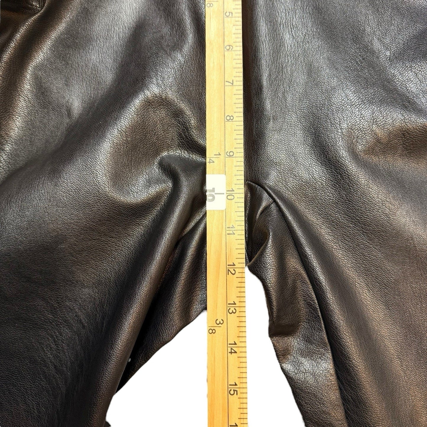 SPANX Faux Patent Leather Leggings Size M Black High Rise Shiny Skinny Pants Women's